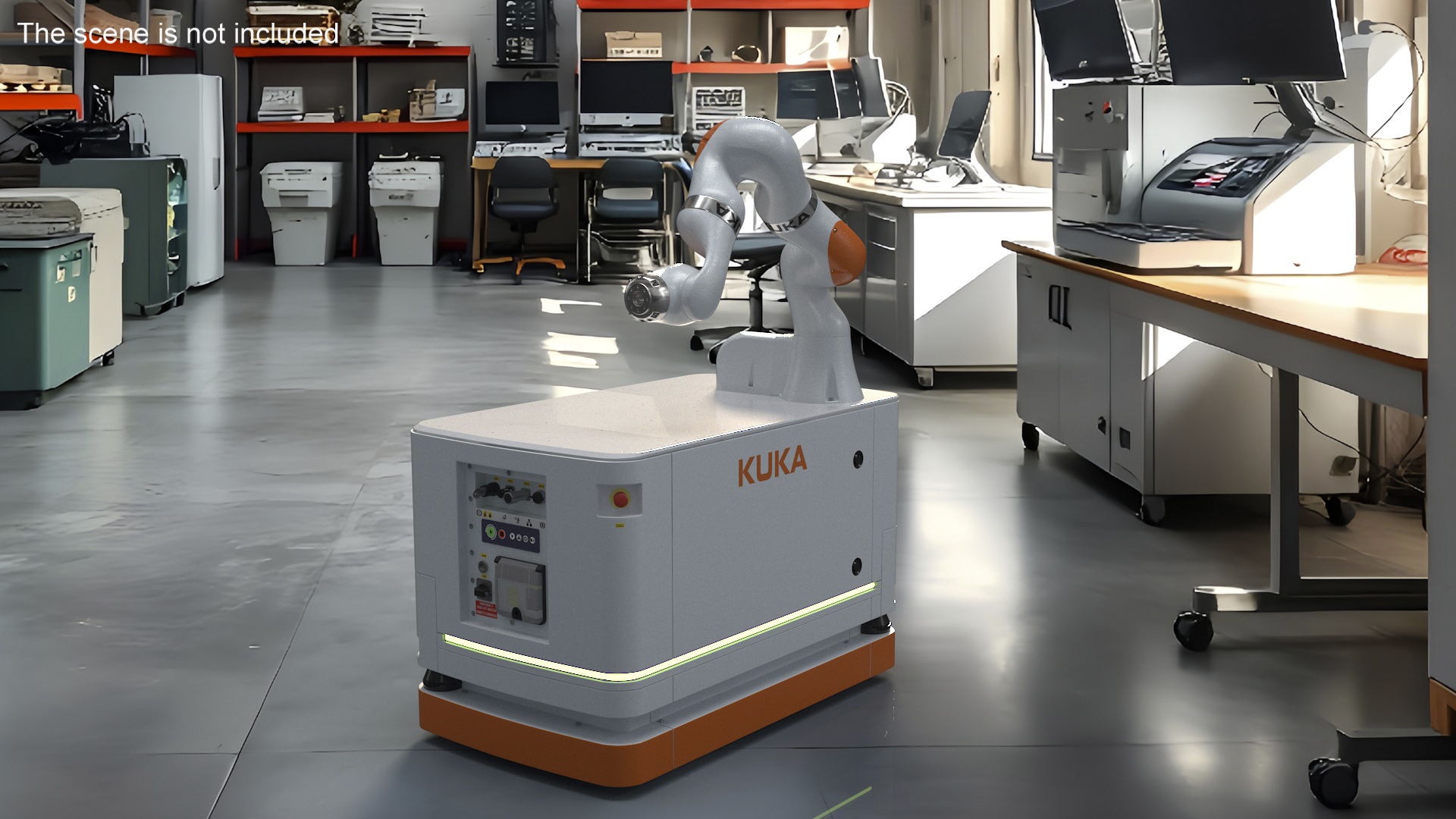 3D Mobile Robot KUKA KMR Iiwa