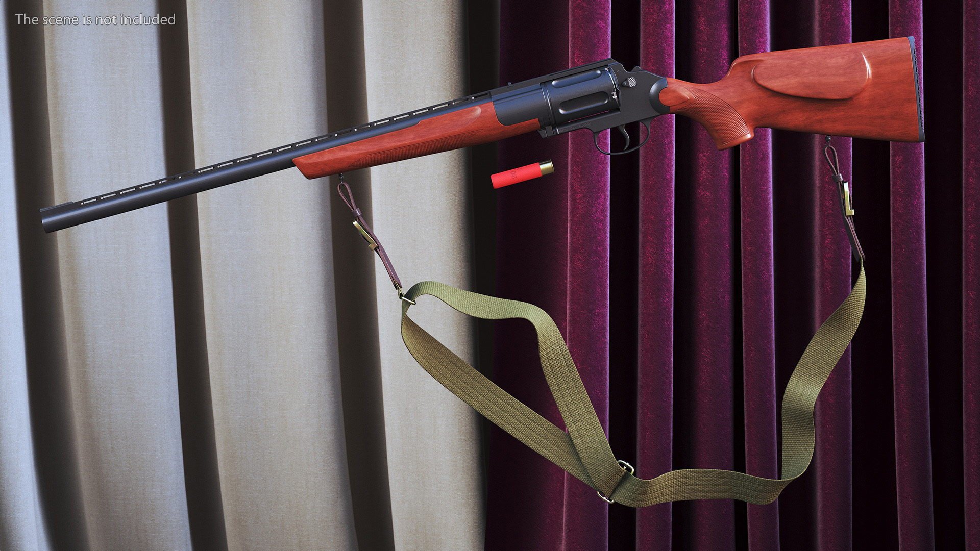 3D Hunting Shotgun MC-255 Wood Rigged for Maya model