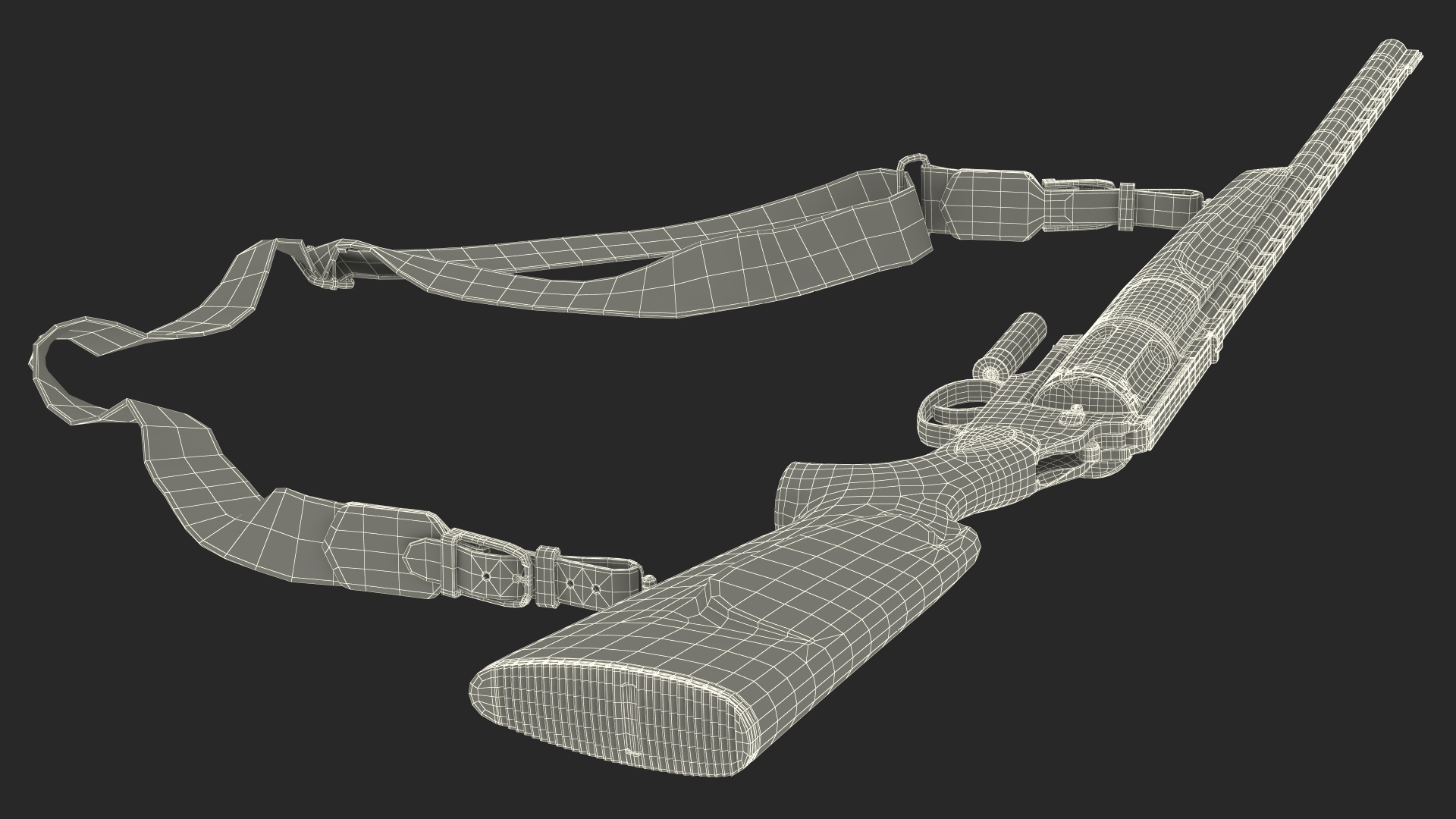 3D Hunting Shotgun MC-255 Wood Rigged for Maya model