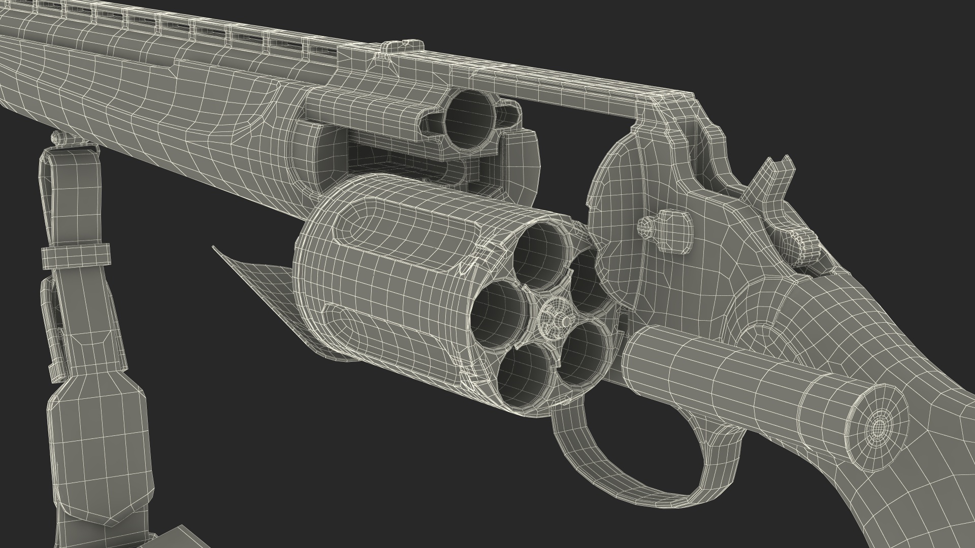 3D Hunting Shotgun MC-255 Wood Rigged for Maya model