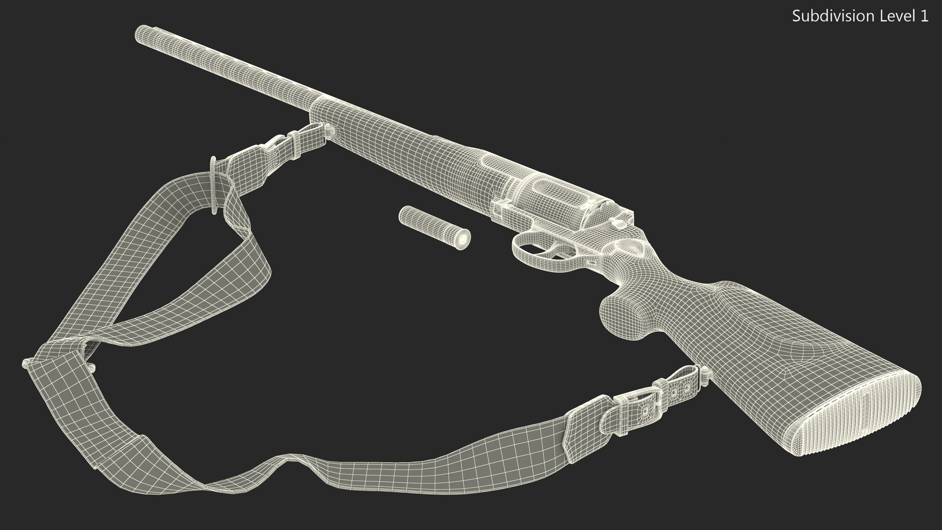 3D Hunting Shotgun MC-255 Wood Rigged for Maya model