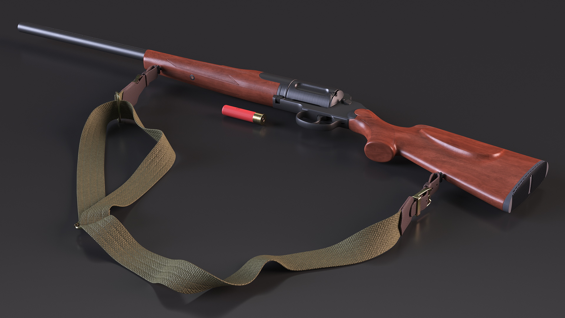 3D Hunting Shotgun MC-255 Wood Rigged for Maya model