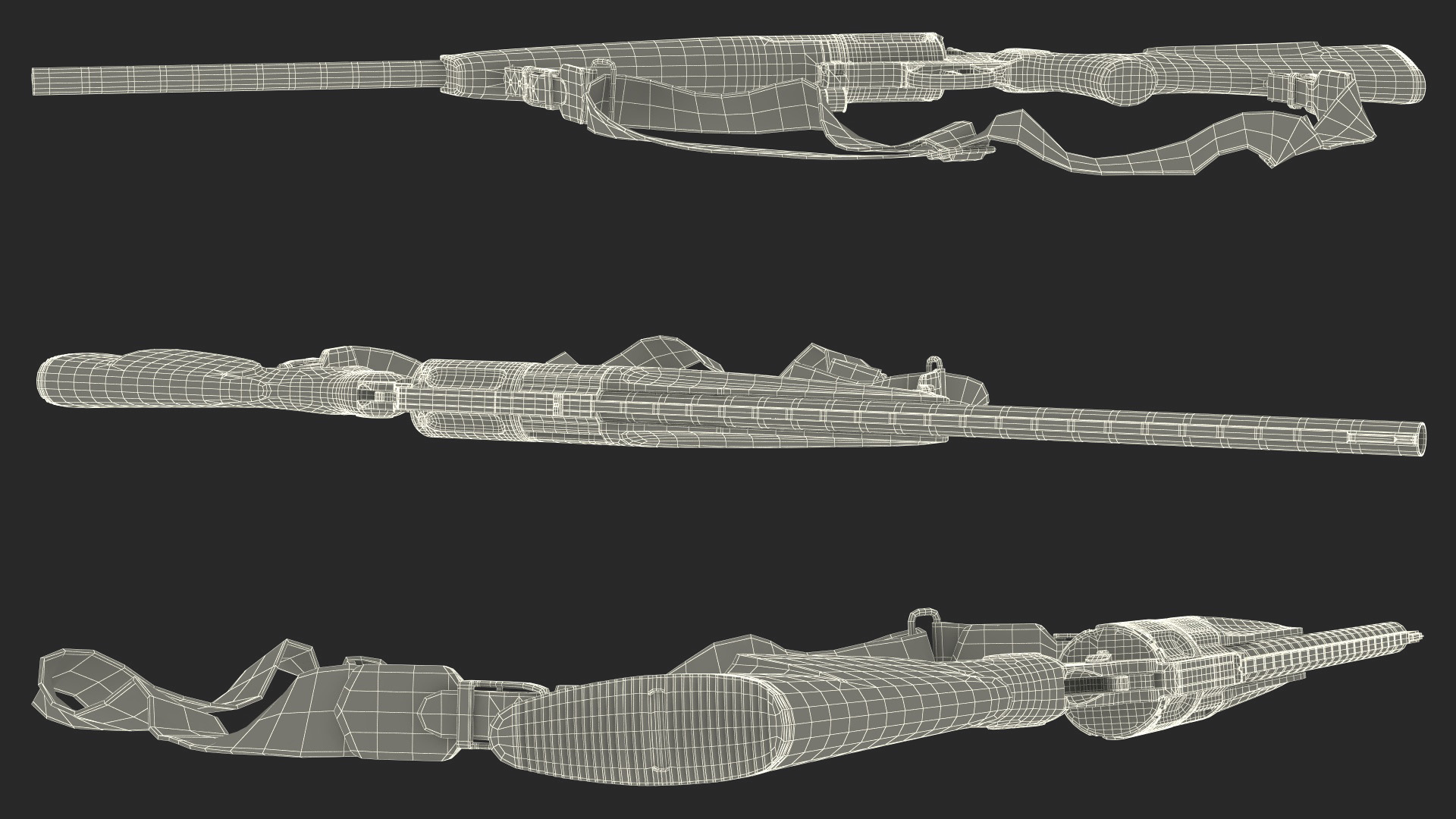 3D Hunting Shotgun MC-255 Wood Rigged for Maya model