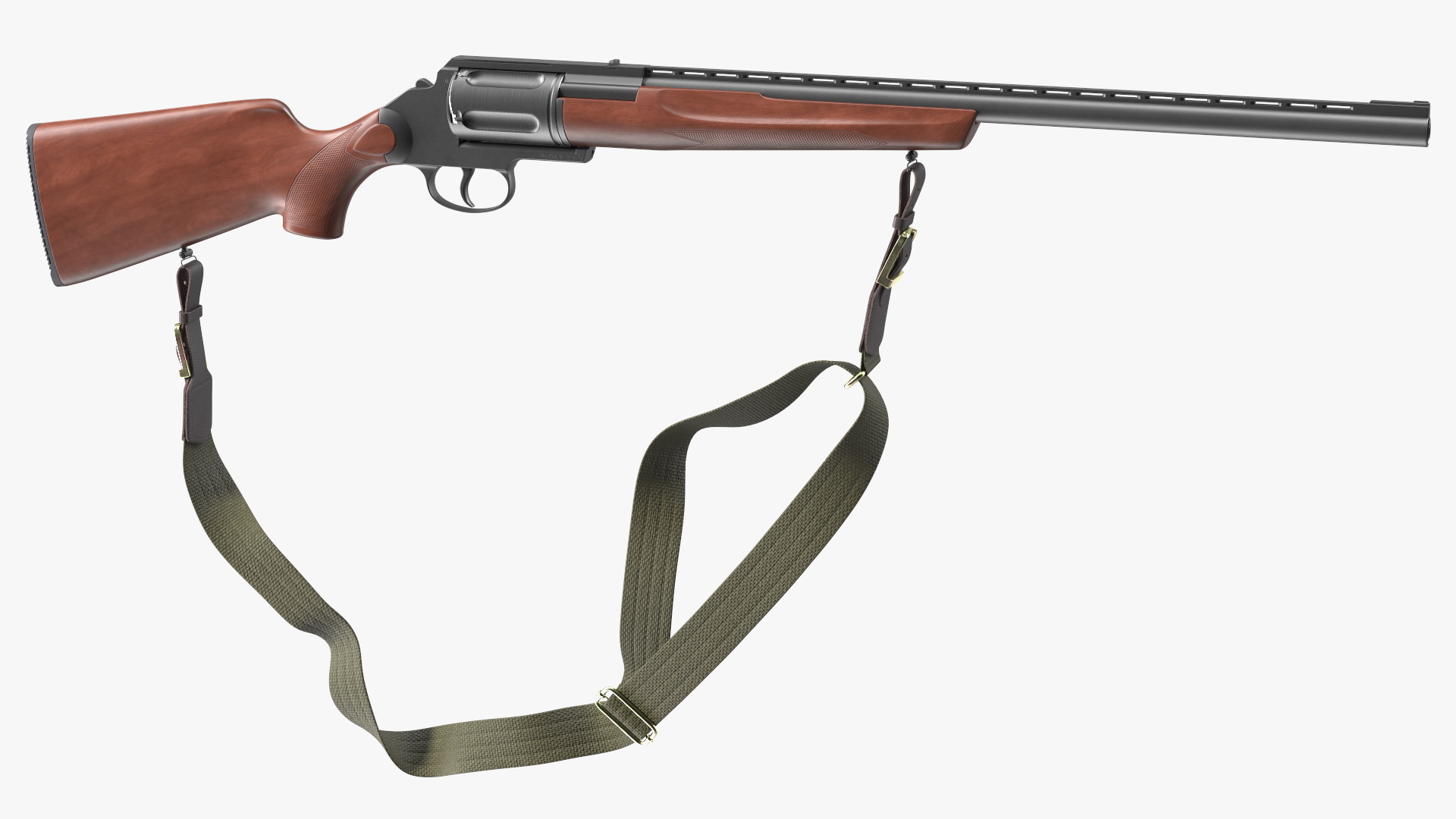 3D Hunting Shotgun MC-255 Wood Rigged for Maya model