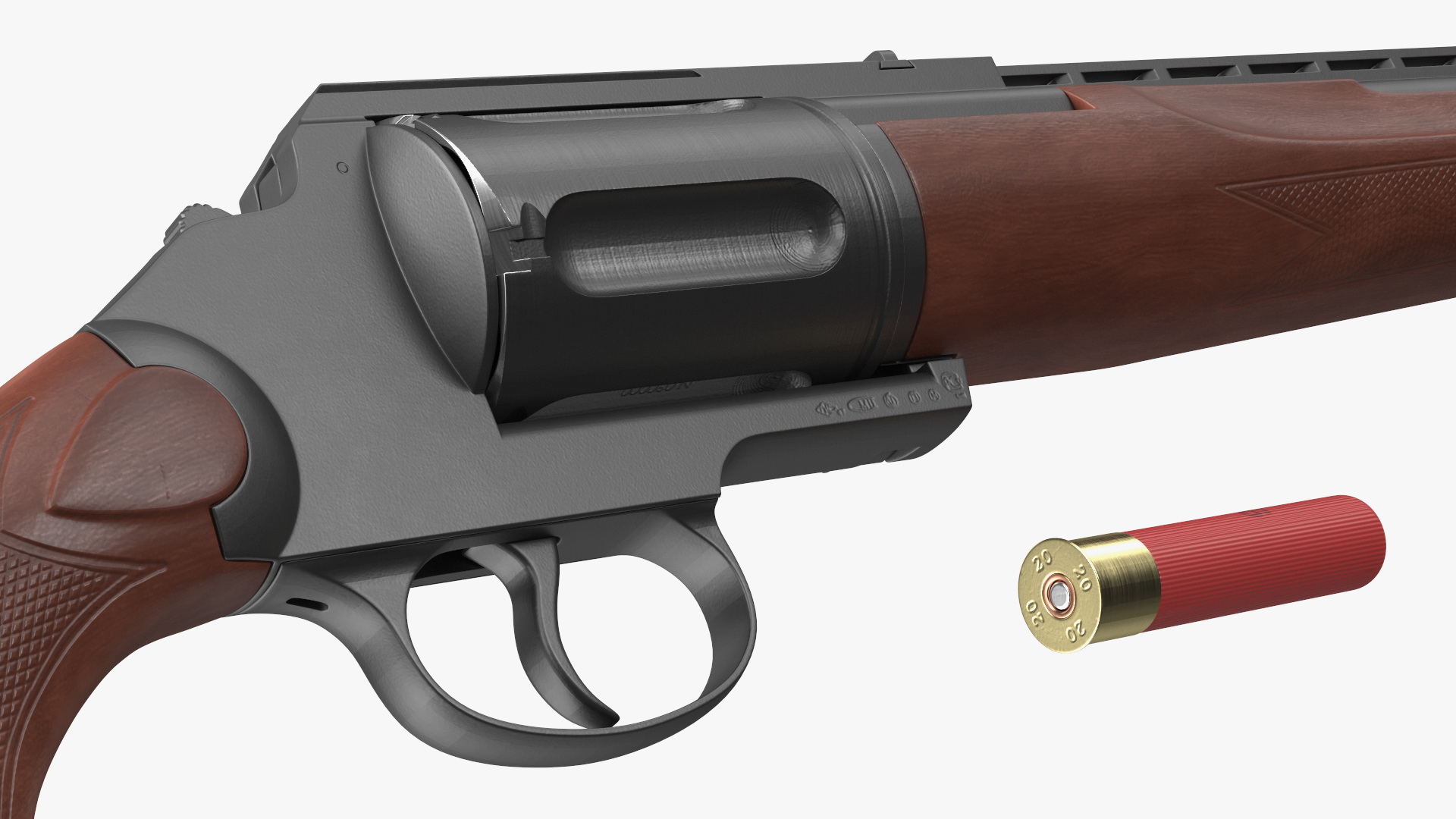 3D Hunting Shotgun MC-255 Wood Rigged for Maya model