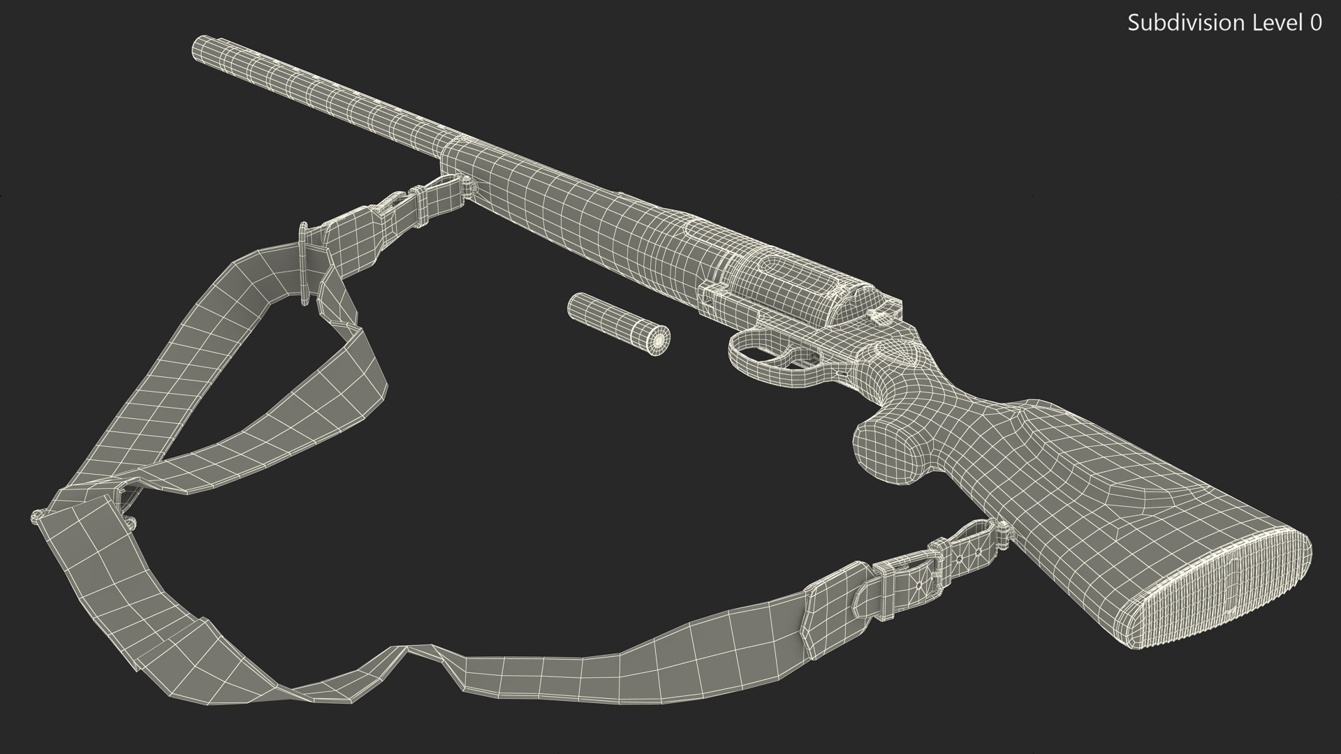 3D Hunting Shotgun MC-255 Wood Rigged for Maya model