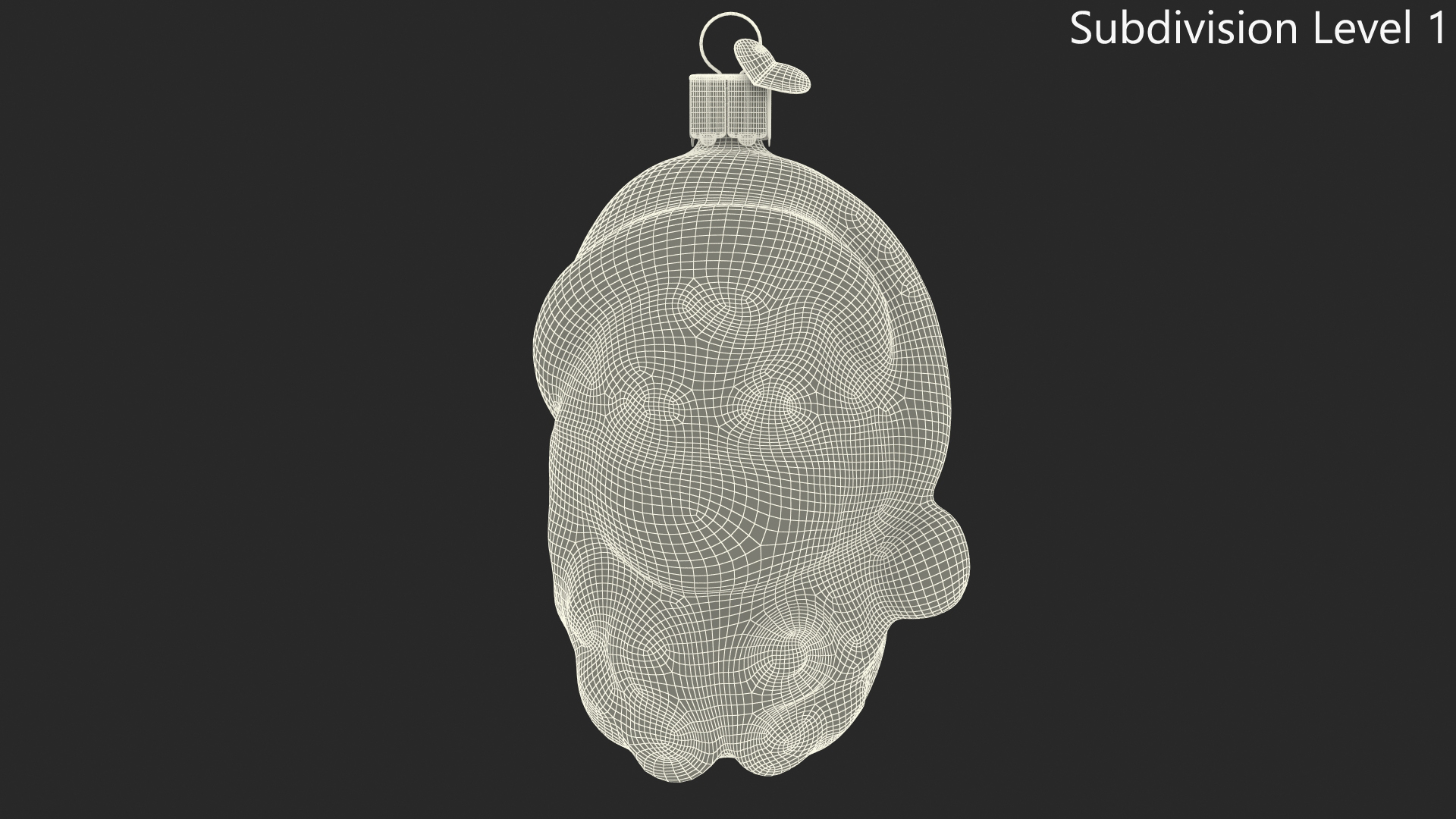 Santa With Face Mask Ornament 3D model