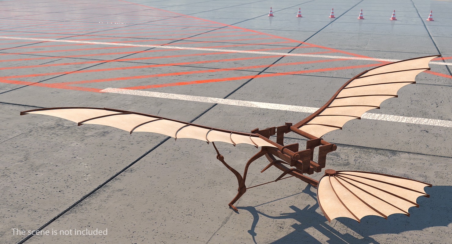 Leonardo Da Vinci Flying Machine 3D