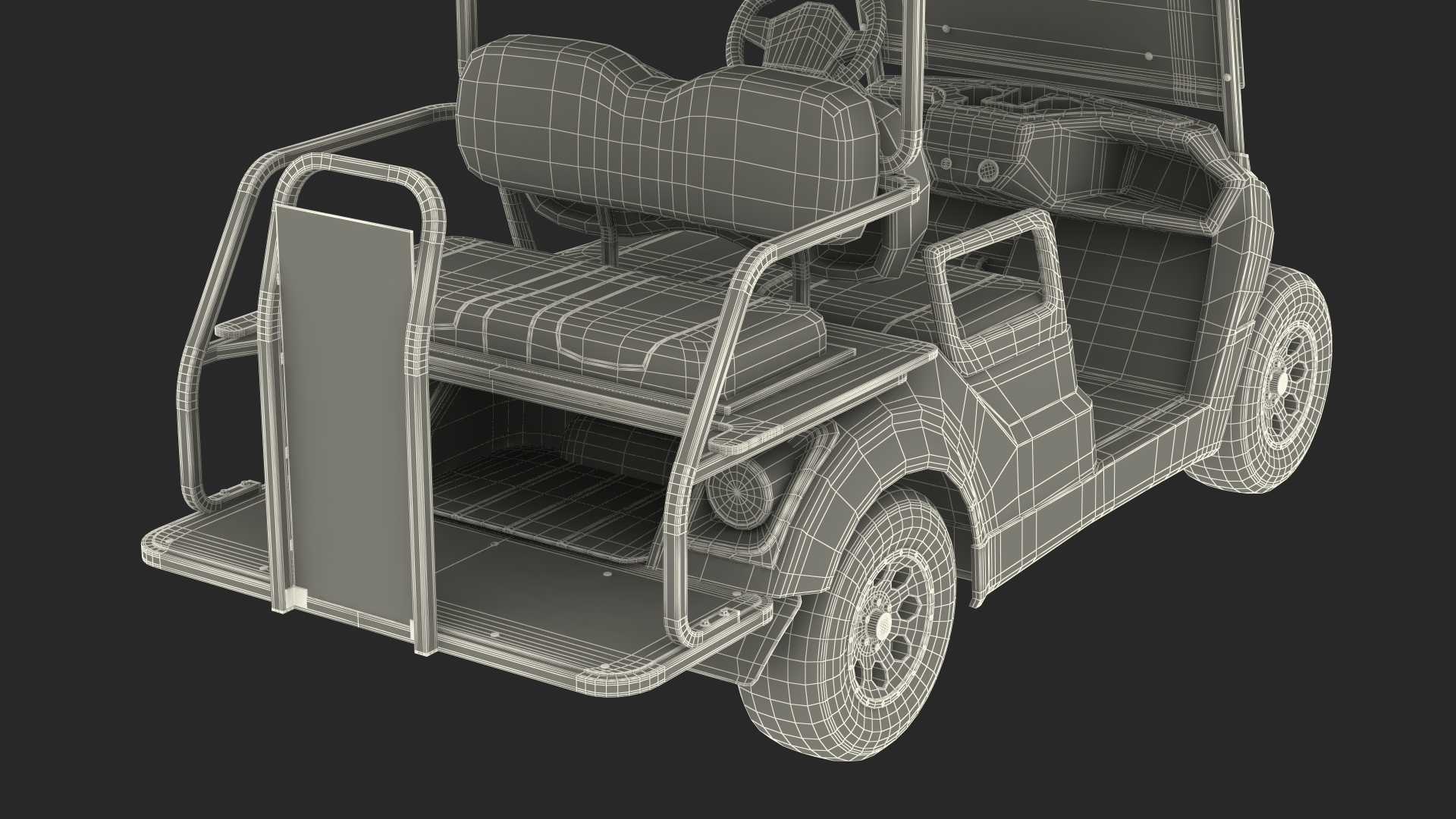 3D Golf Car with Gas Motor Generic