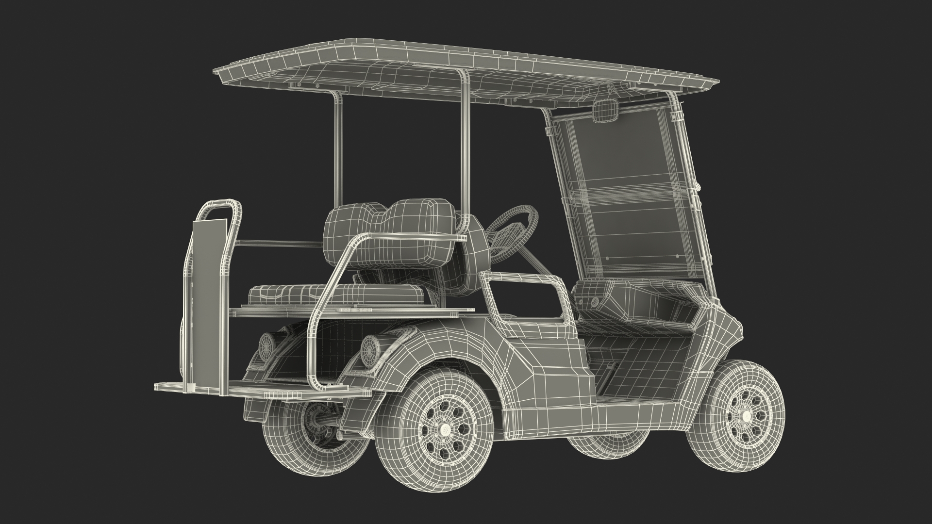 3D Golf Car with Gas Motor Generic