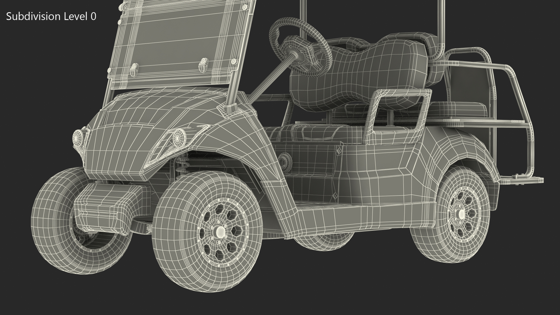 3D Golf Car with Gas Motor Generic