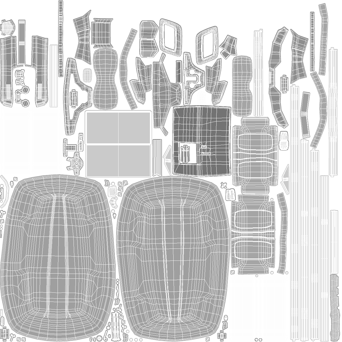3D Golf Car with Gas Motor Generic