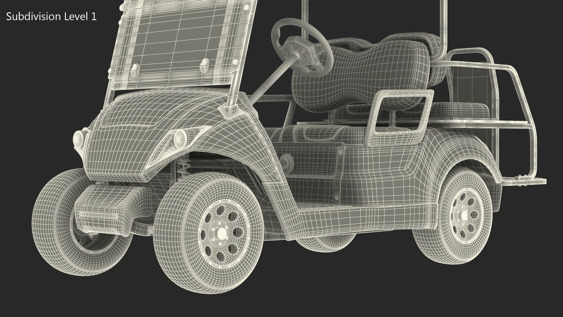 3D Golf Car with Gas Motor Generic