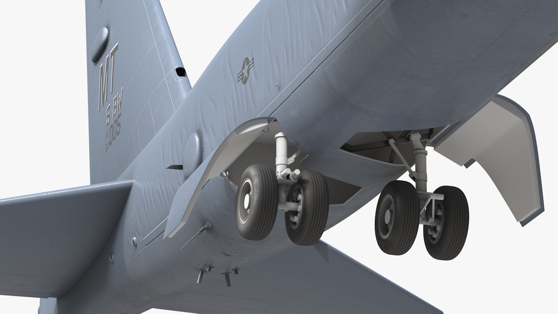 Boeing B52 Stratofortress Strategic Bomber Rigged 3D model