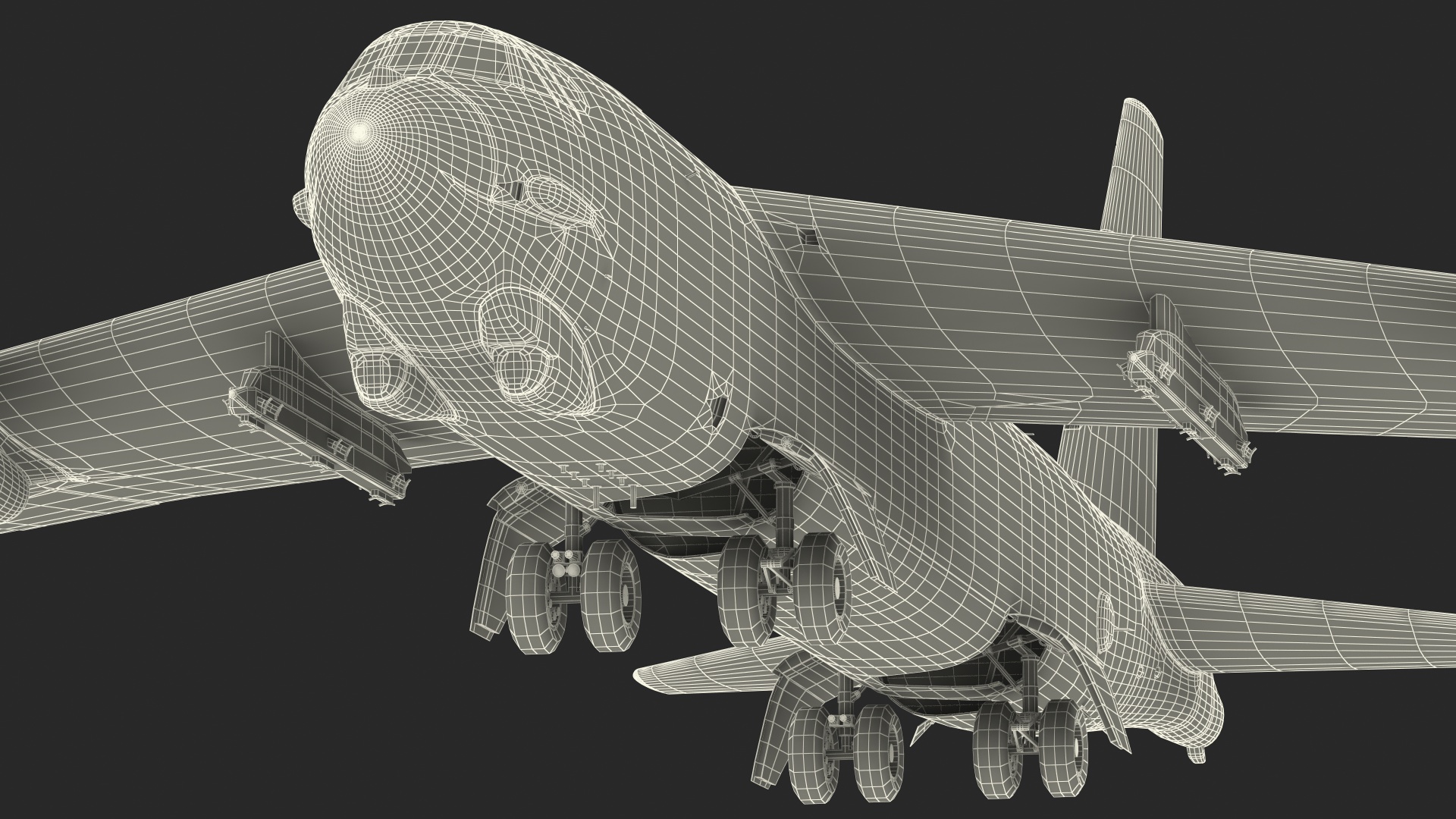 Boeing B52 Stratofortress Strategic Bomber Rigged 3D model