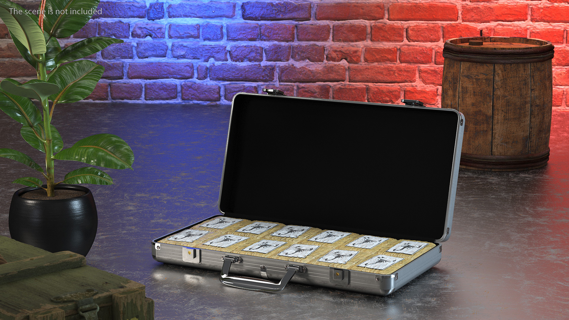 3D Packing Cocaine in Case model