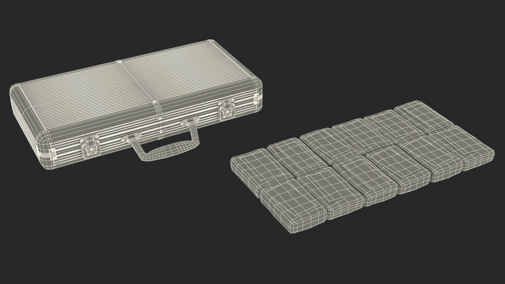 3D Packing Cocaine in Case model