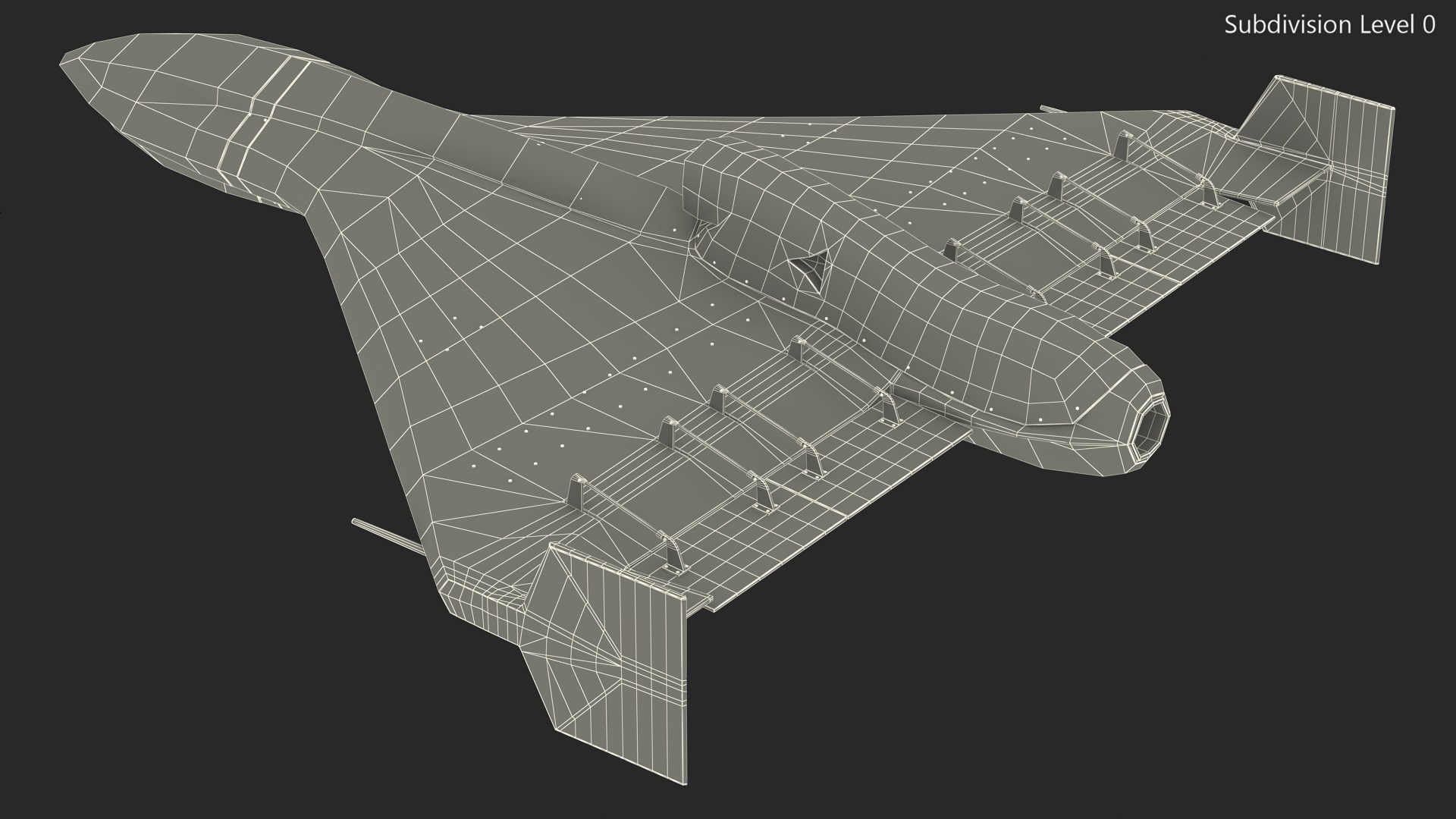3D Kamikaze Drone Shahed 238 White Rigged model