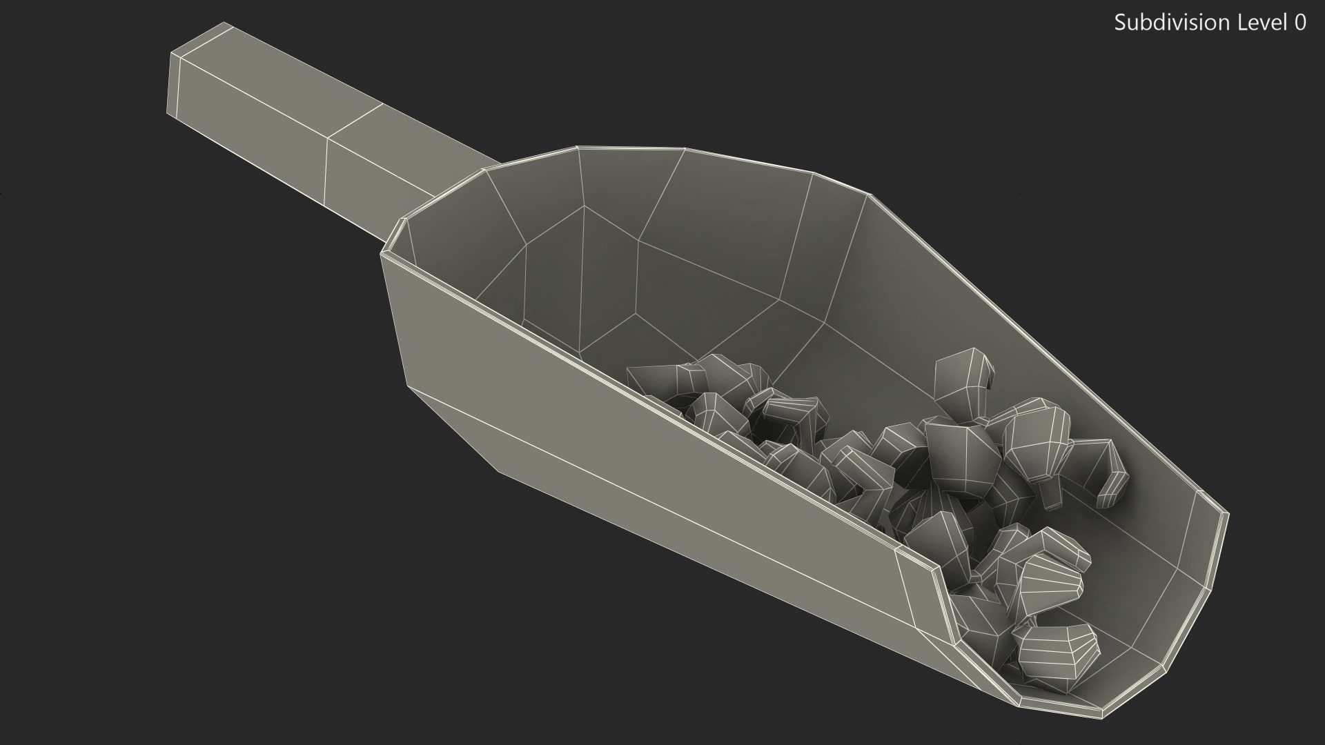 3D Popcorn in Scoop