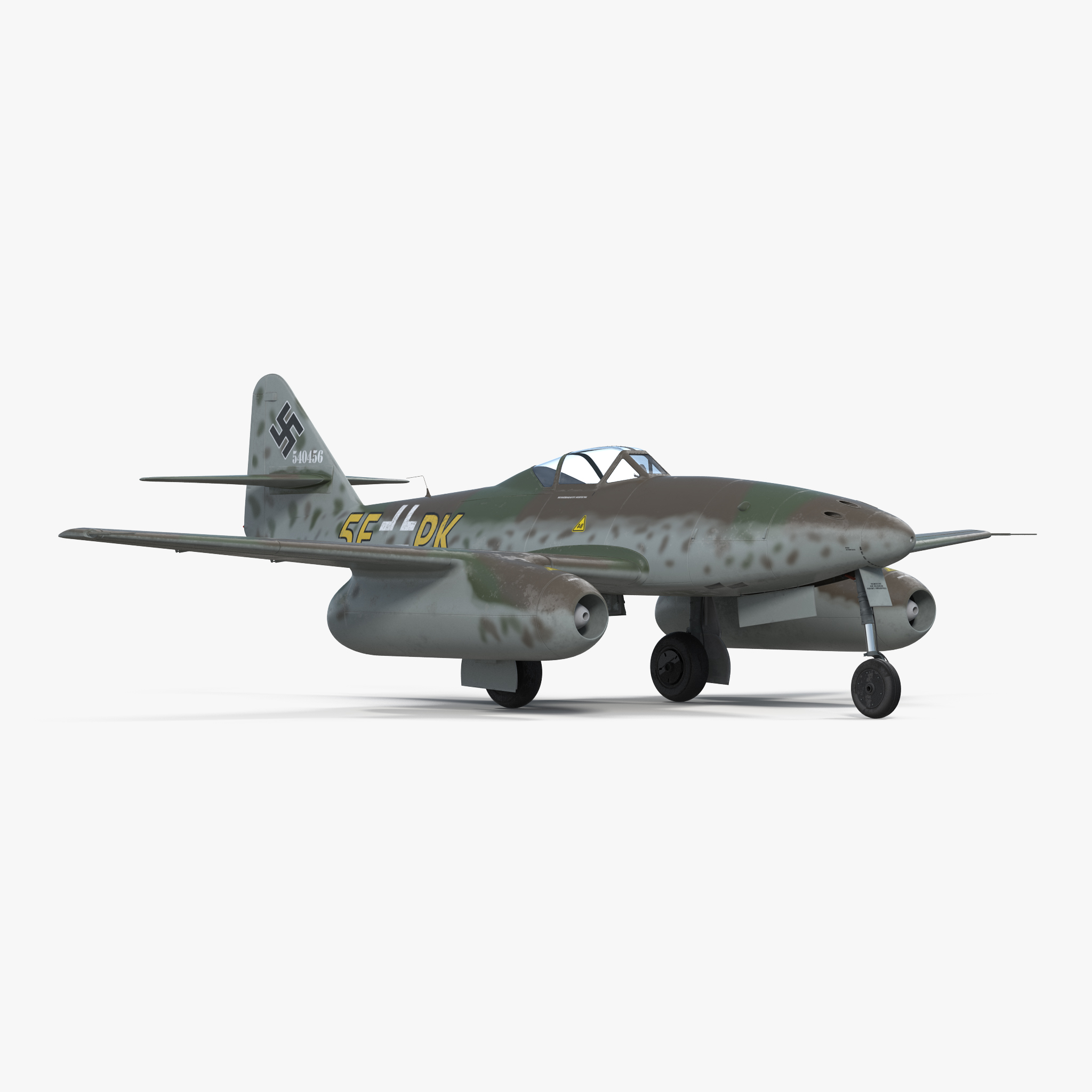 Fighter Aircraft Messerschmitt Me 262 Schwalbe, view 3