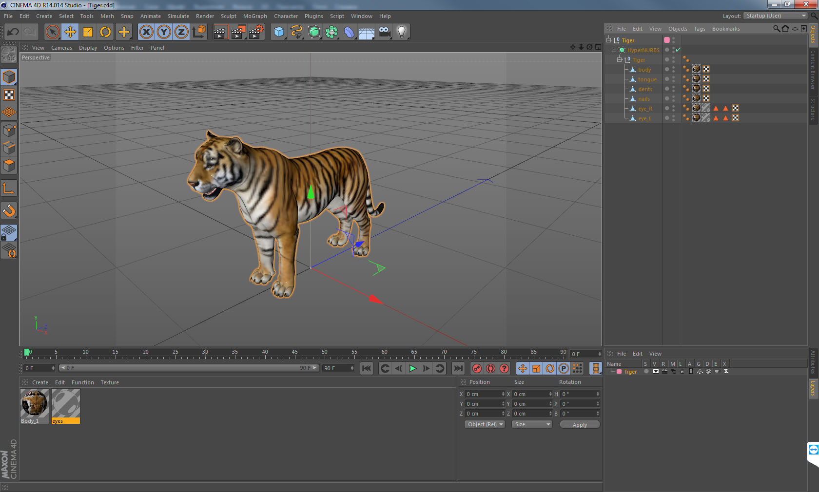 Tiger 3D model