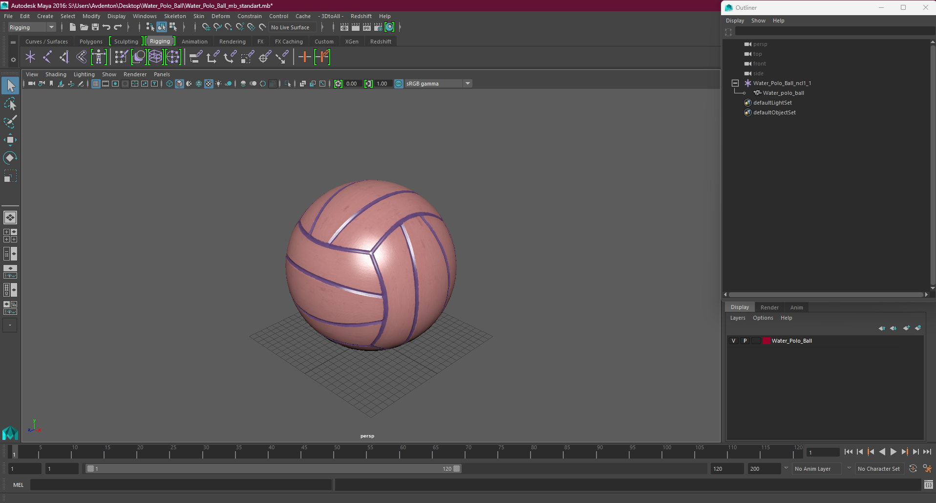 3D model Water Polo Ball