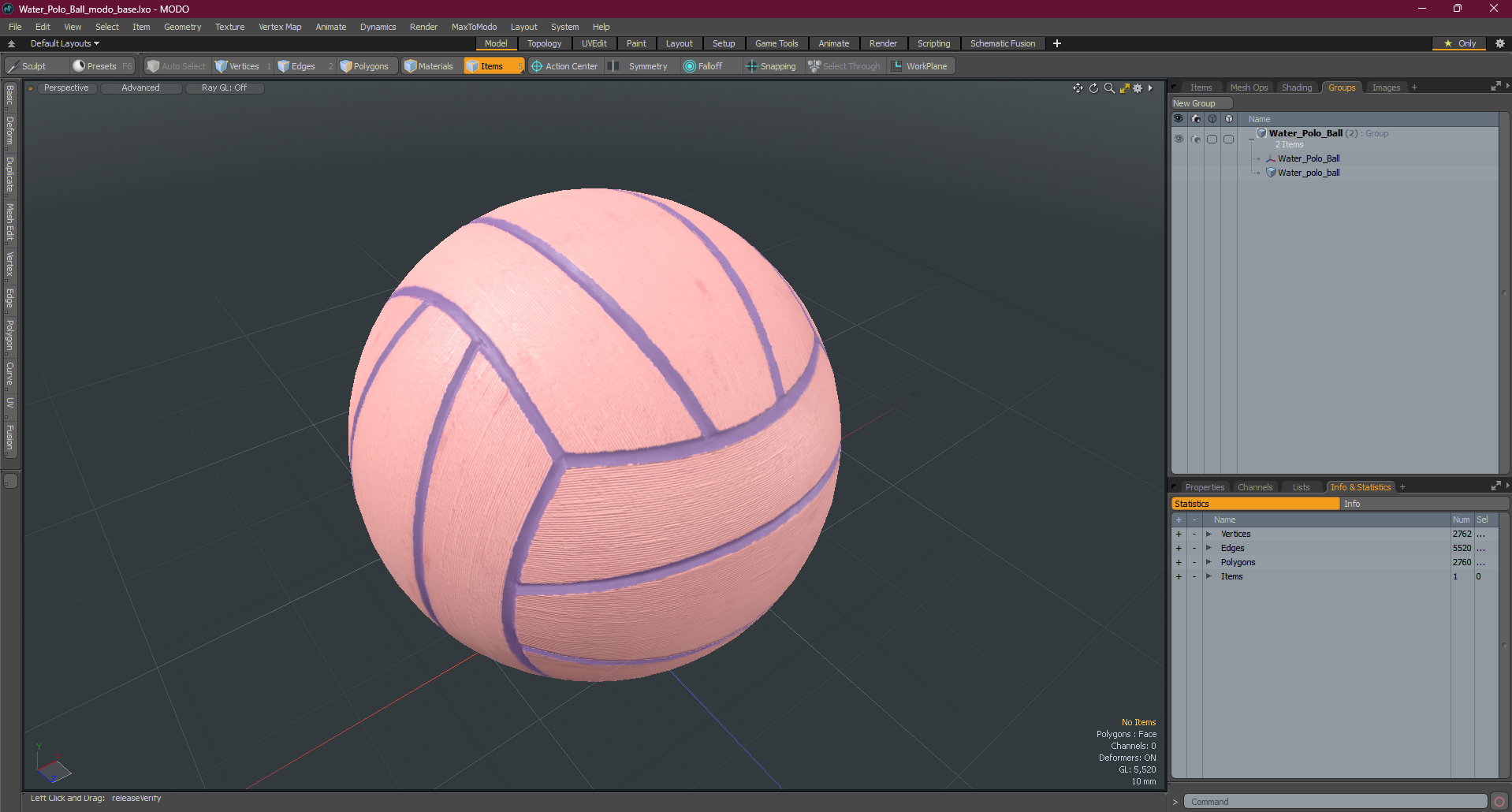 3D model Water Polo Ball