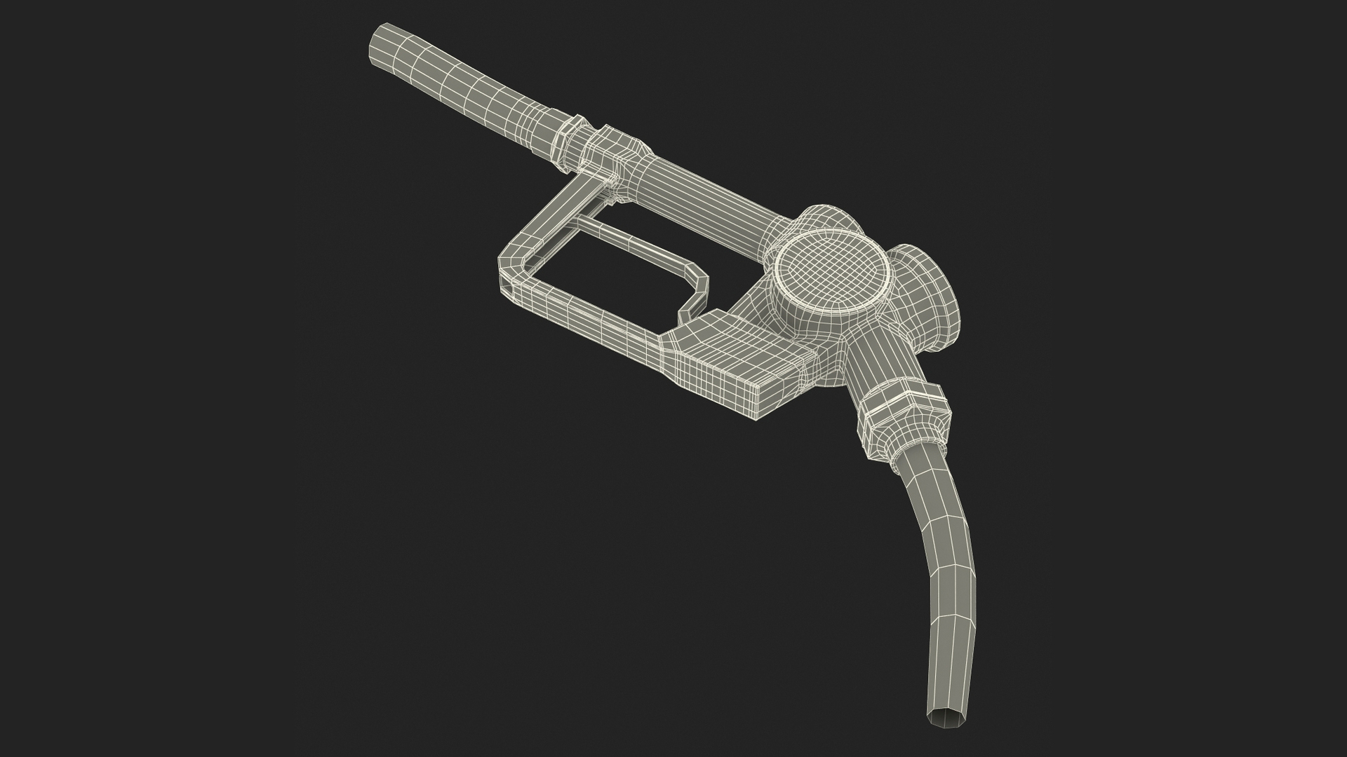 Vintage Fuel Dispenser Nozzle 3D model