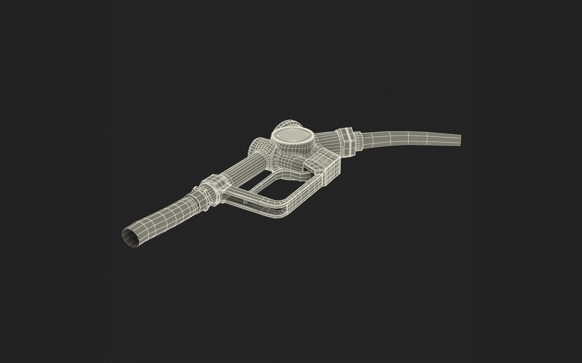 Vintage Fuel Dispenser Nozzle 3D model