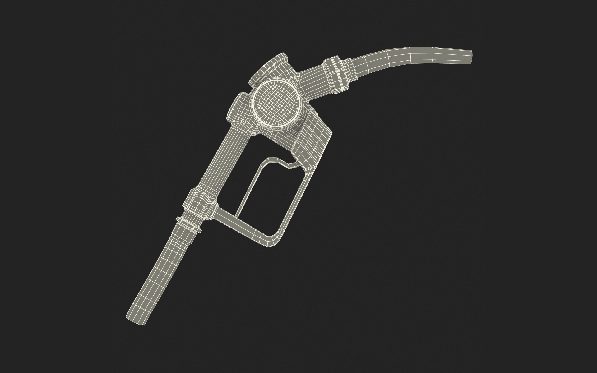 Vintage Fuel Dispenser Nozzle 3D model