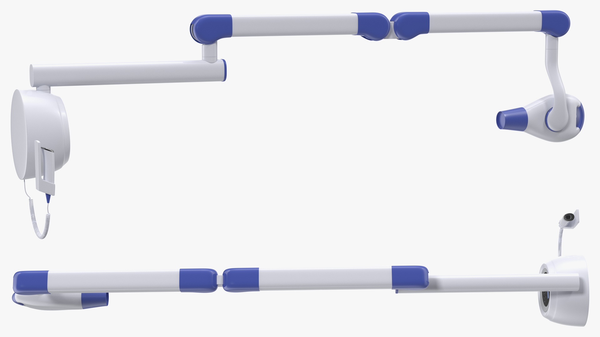 3D Modern Intraoral XRay Unit Rigged model