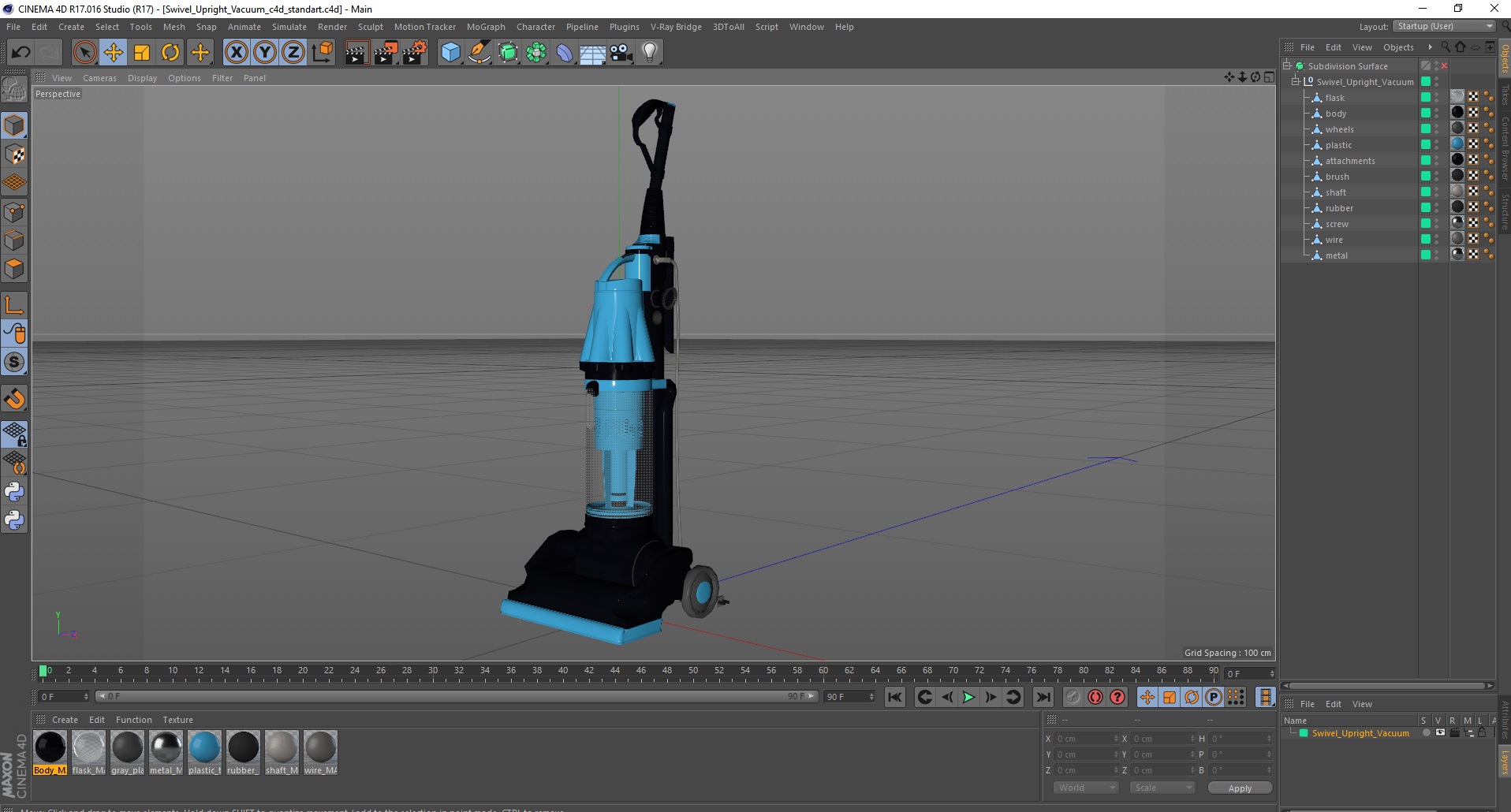 3D Swivel Upright Vacuum