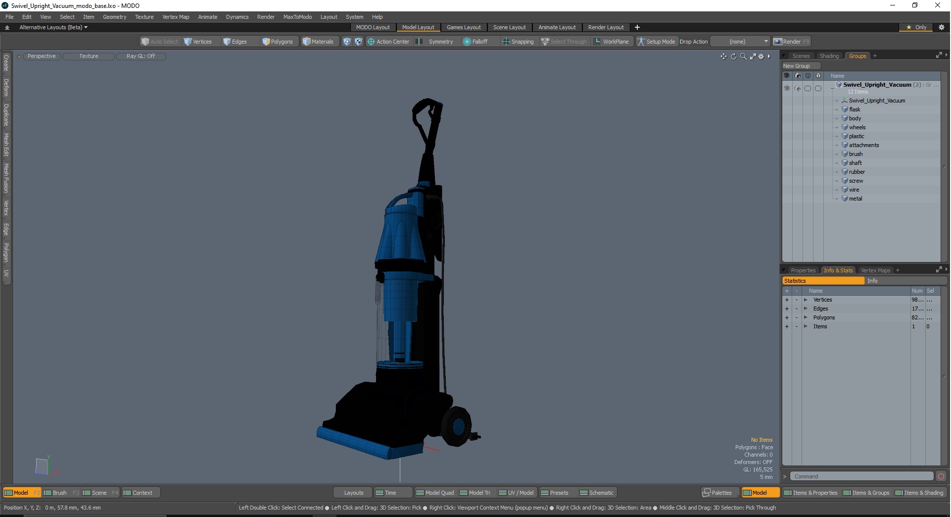 3D Swivel Upright Vacuum
