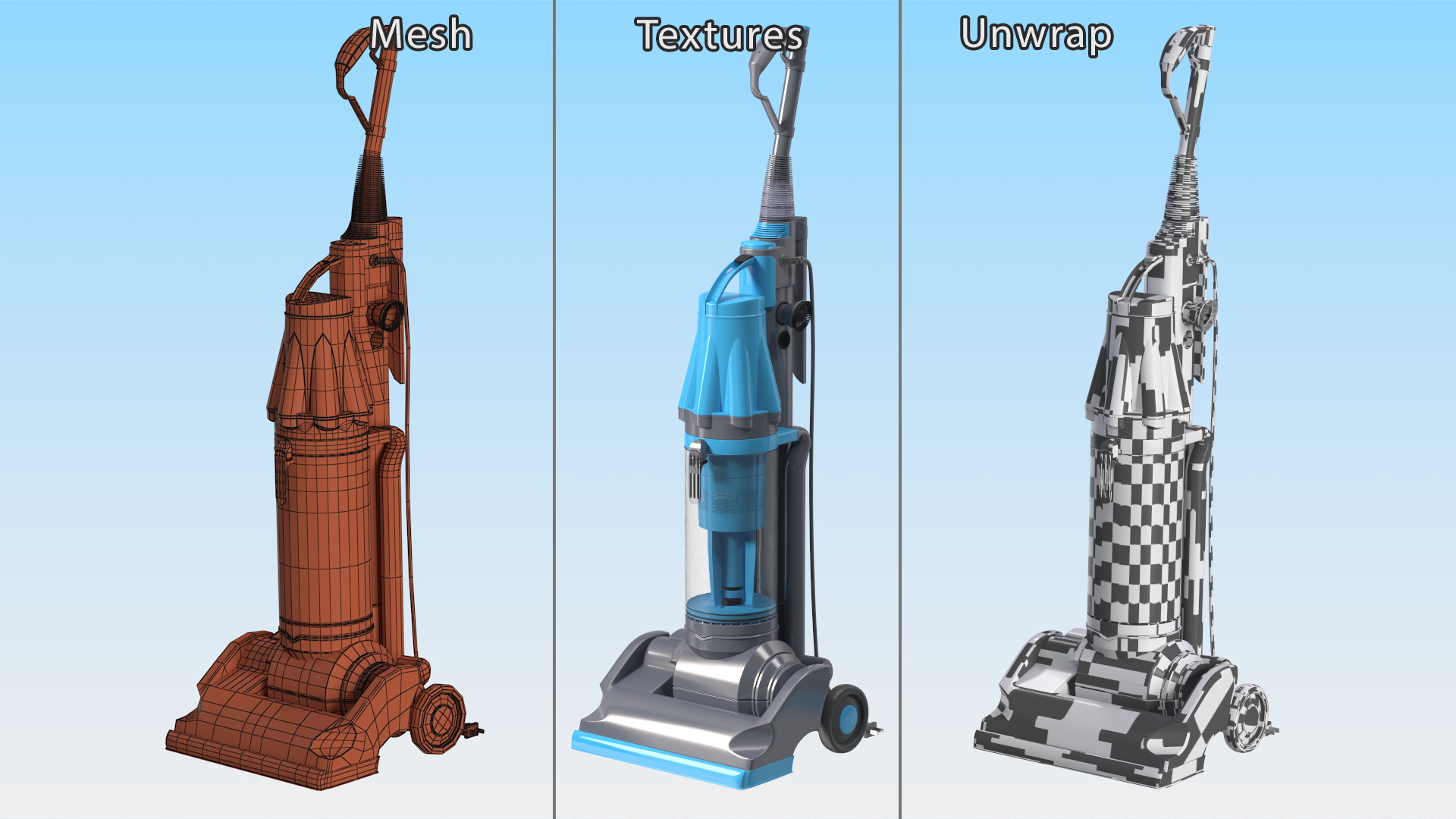 3D Swivel Upright Vacuum
