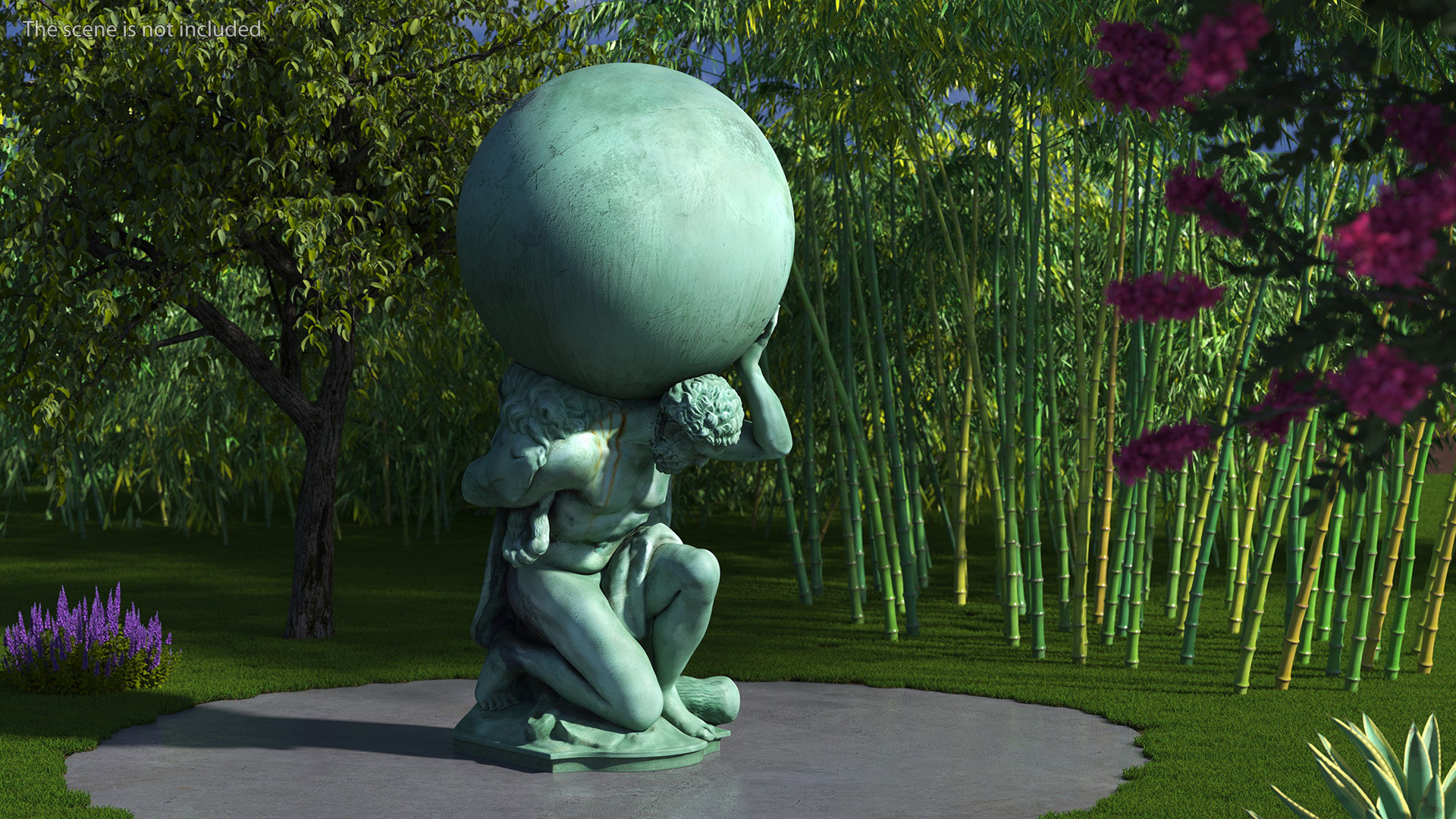 3D model Portmeirion Hercules Statue for 3D Print