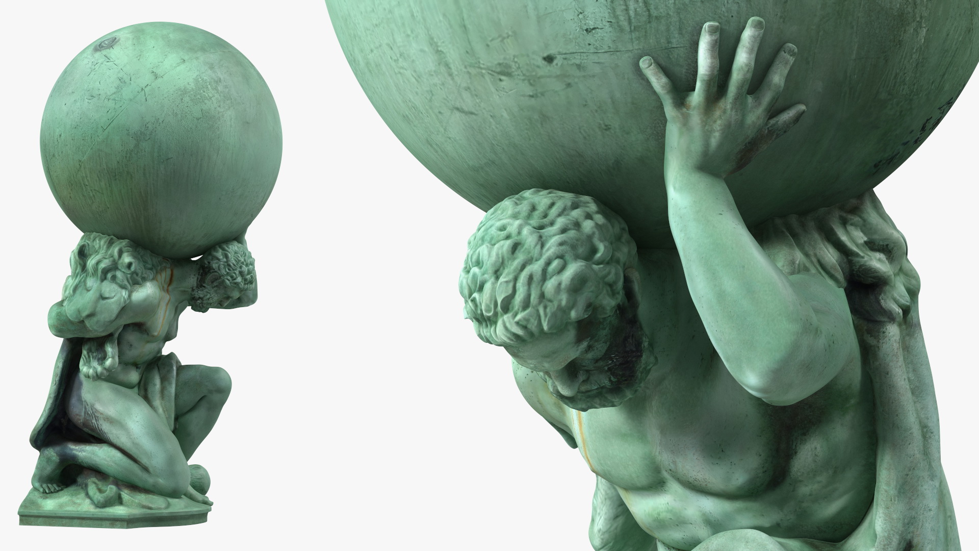 3D model Portmeirion Hercules Statue for 3D Print