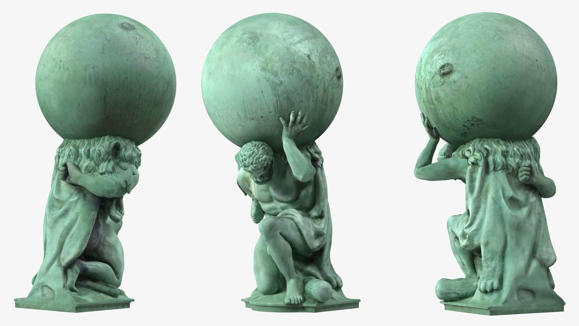 3D model Portmeirion Hercules Statue for 3D Print