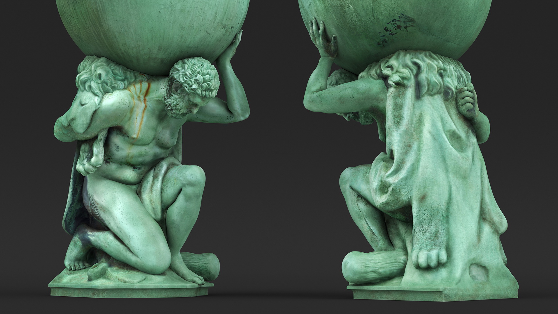 3D model Portmeirion Hercules Statue for 3D Print