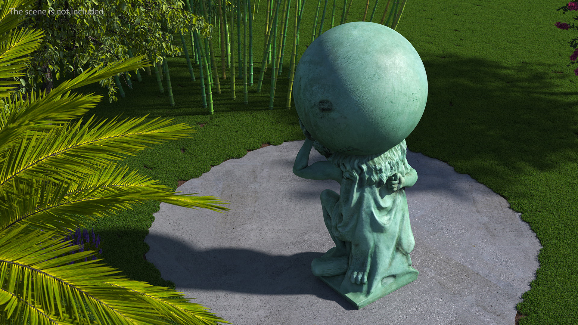 3D model Portmeirion Hercules Statue for 3D Print