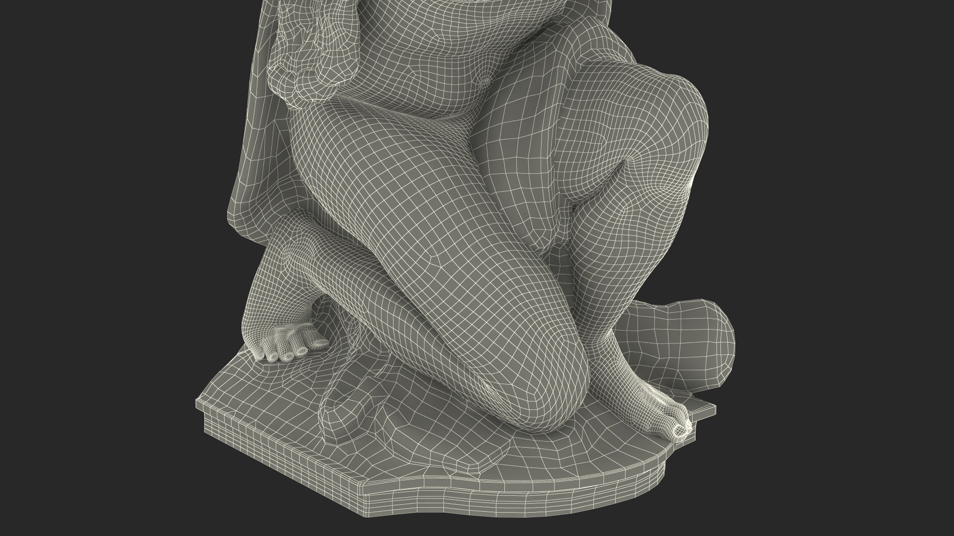 3D model Portmeirion Hercules Statue for 3D Print