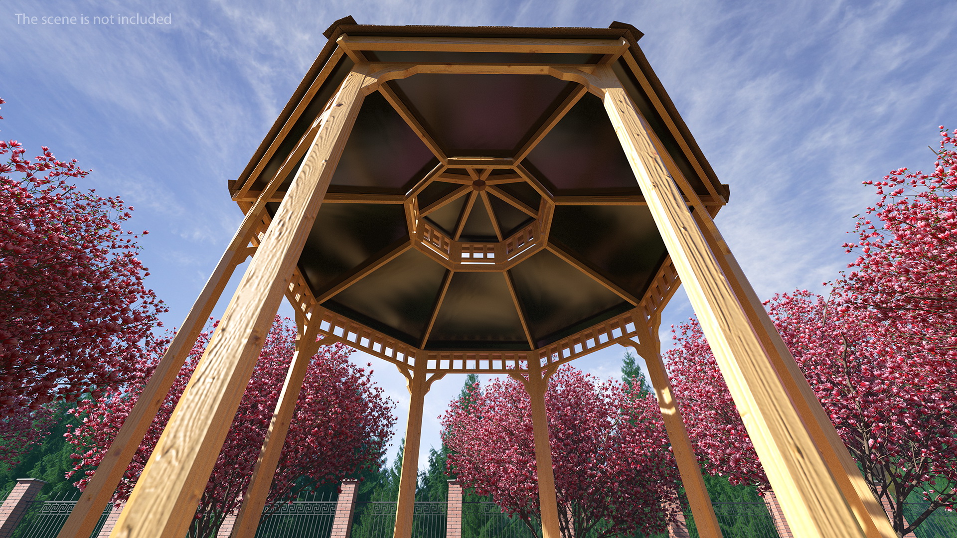 3D Wooden Gazebo model