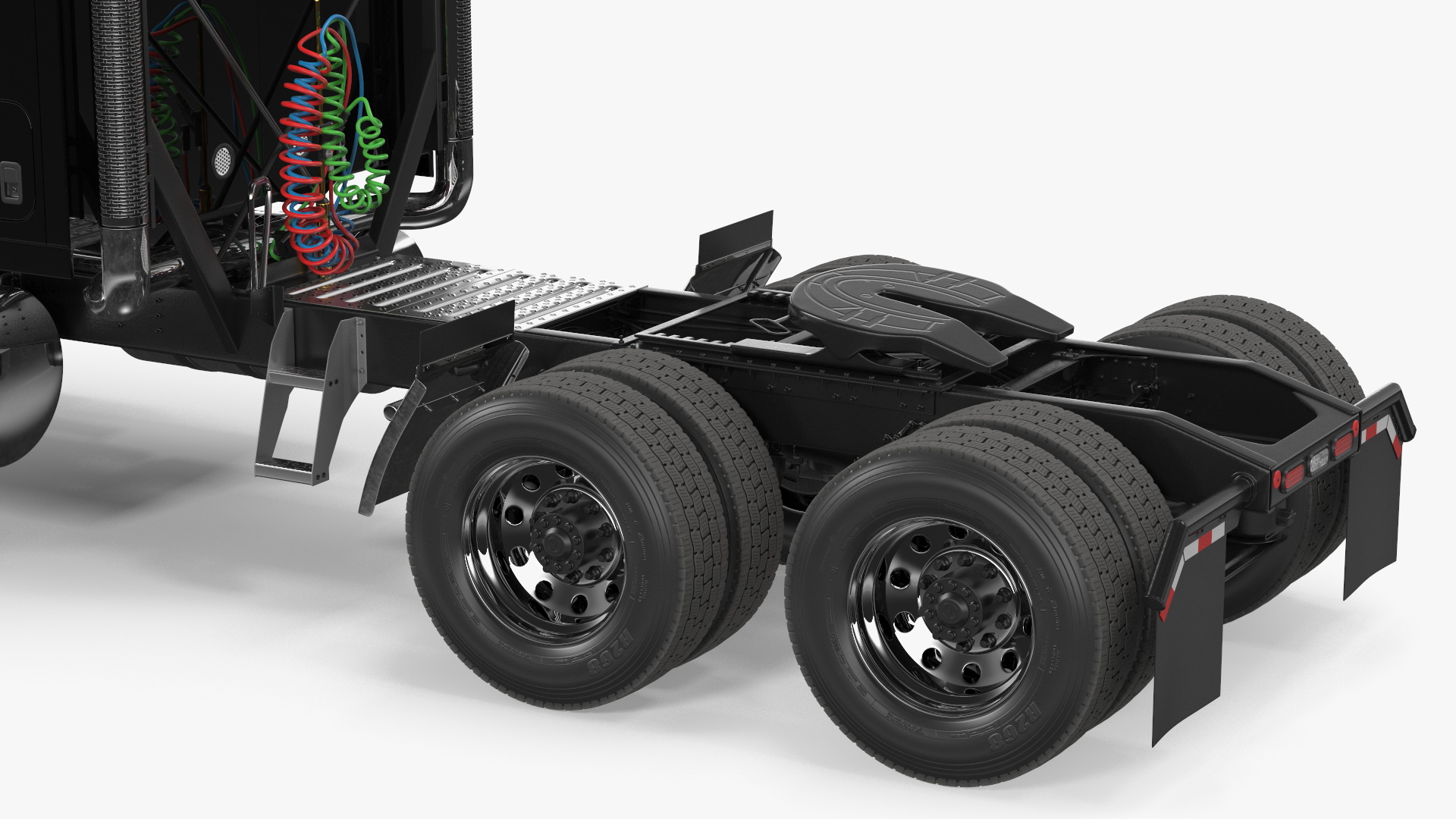 2025 Highway Truck Black 3D model
