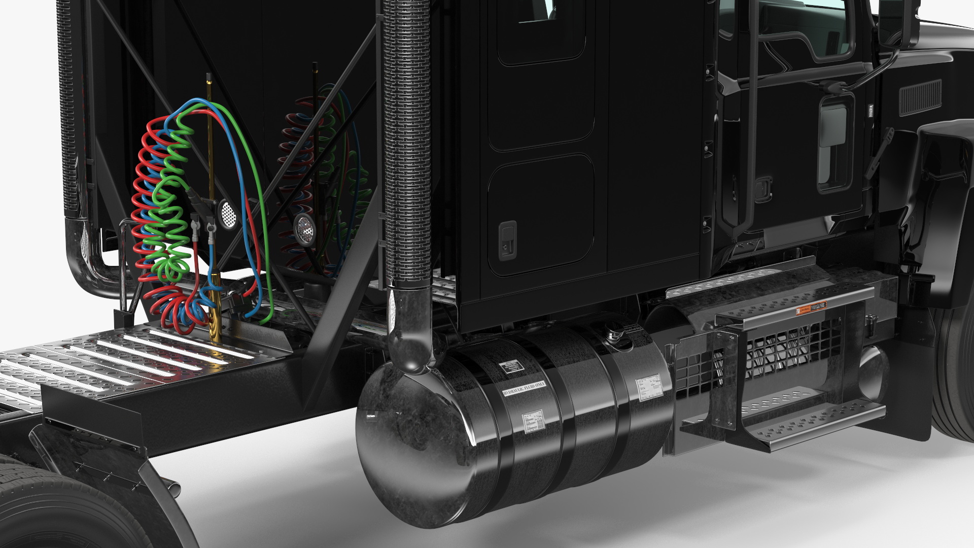 2025 Highway Truck Black 3D model