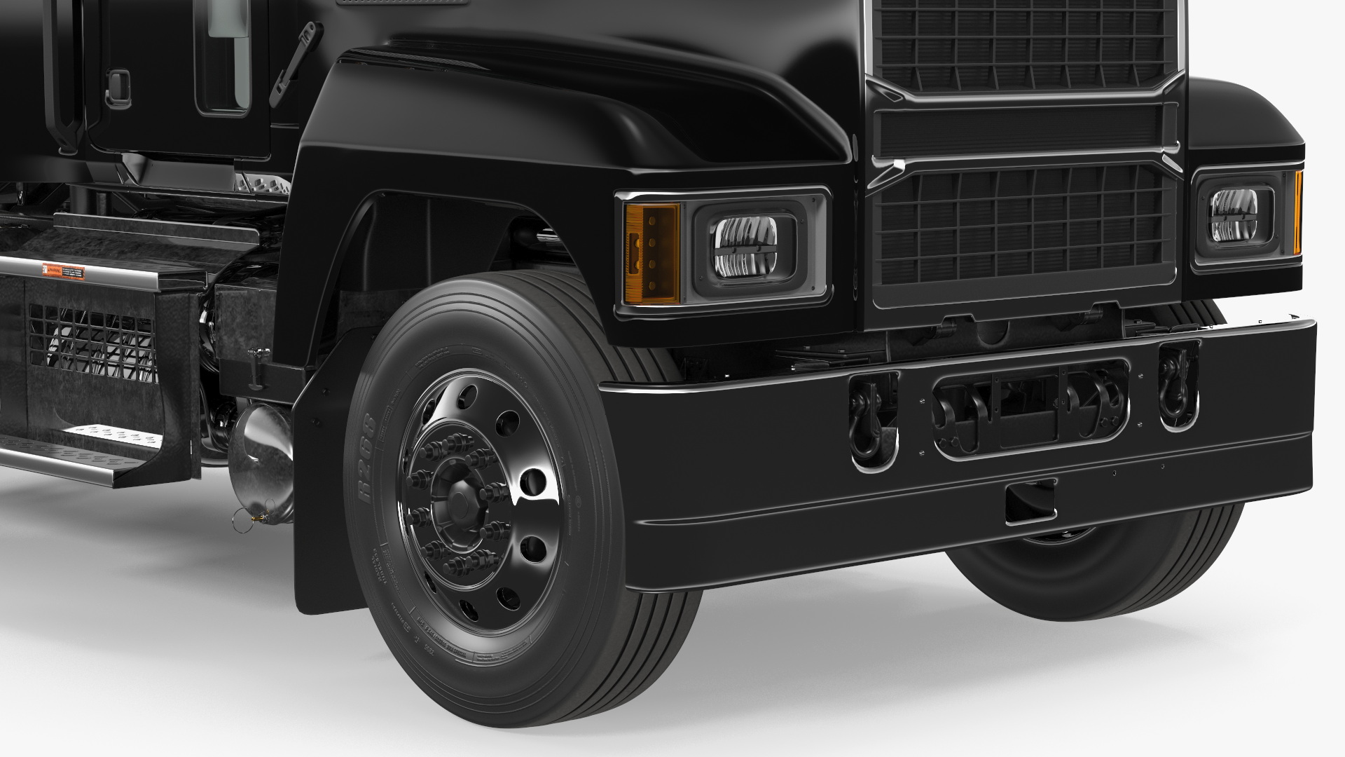 2025 Highway Truck Black 3D model