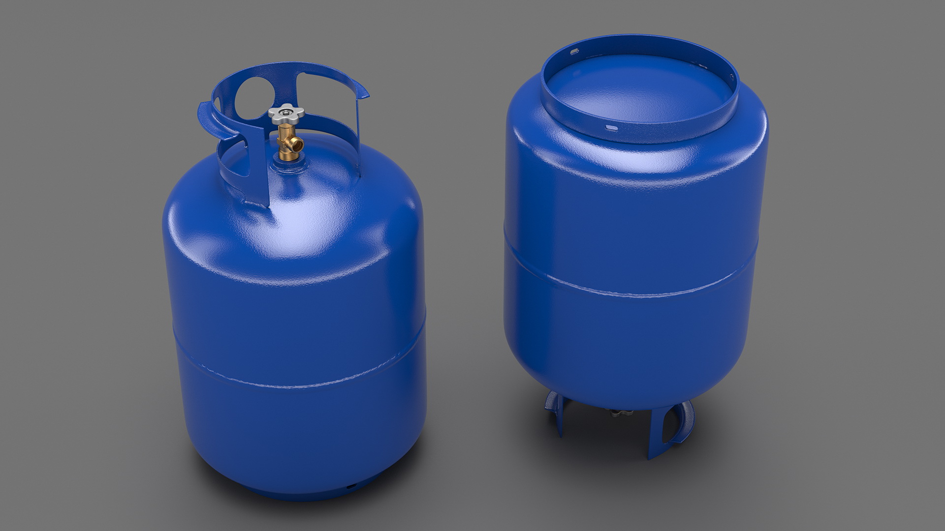 Standard Propane Gas Cylinder 3D model