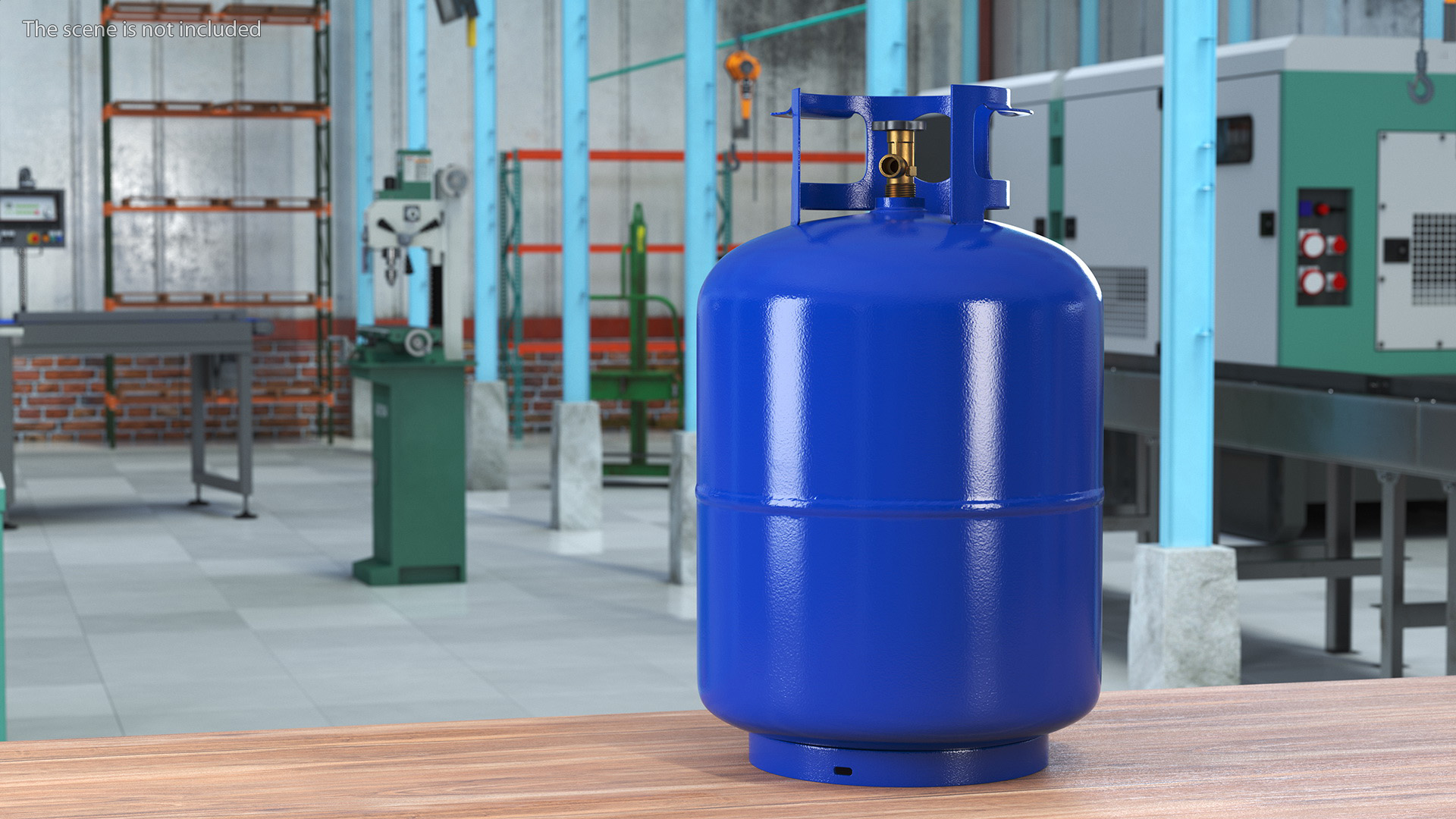 Standard Propane Gas Cylinder 3D model