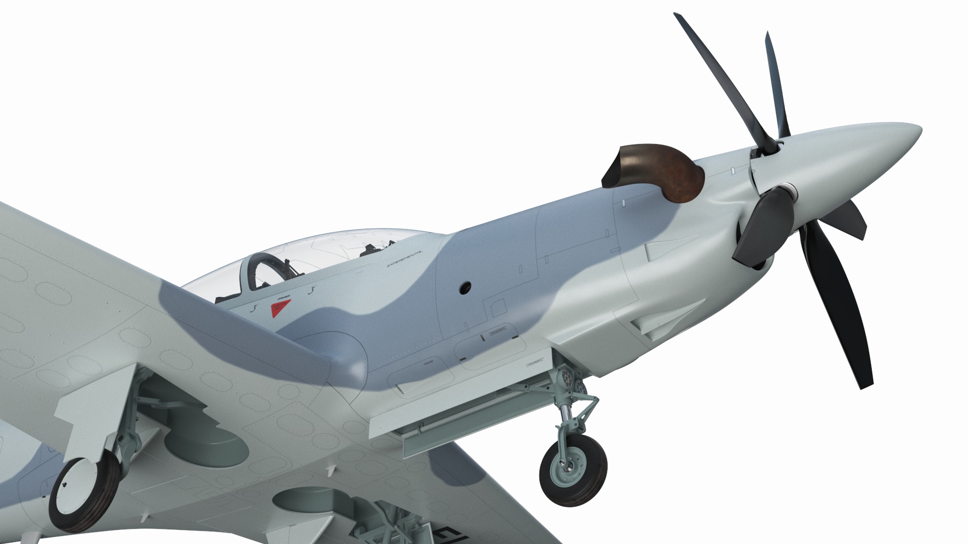3D Training Aircraft Pilatus PC-21 Grey