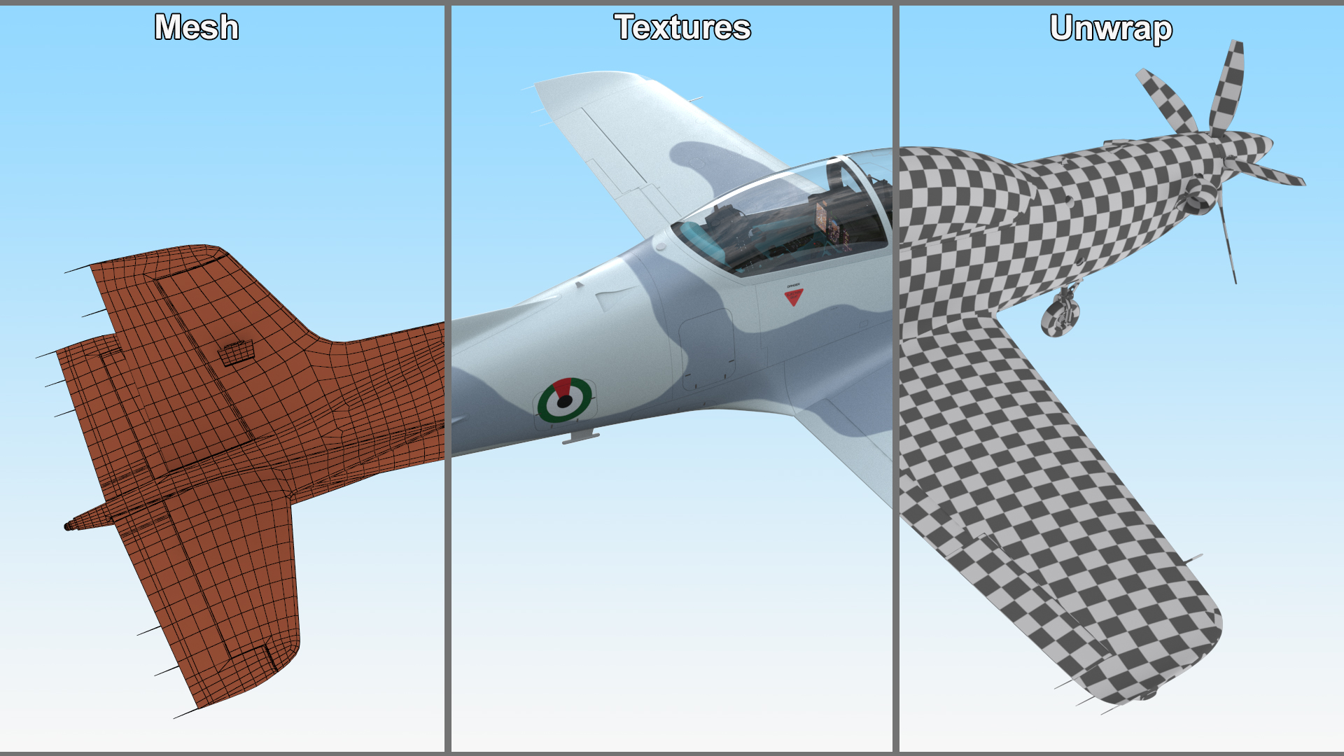 3D Training Aircraft Pilatus PC-21 Grey