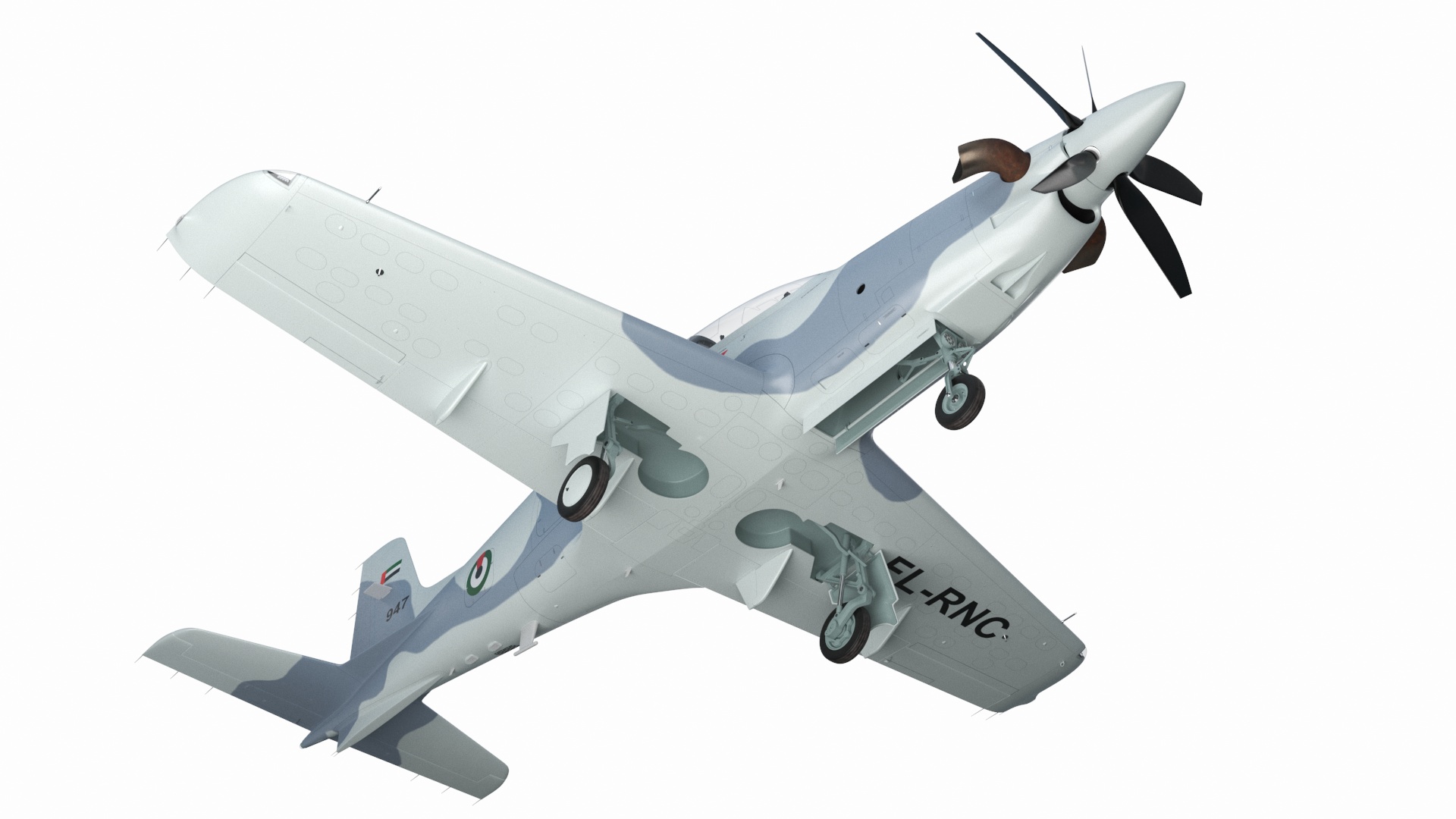 3D Training Aircraft Pilatus PC-21 Grey