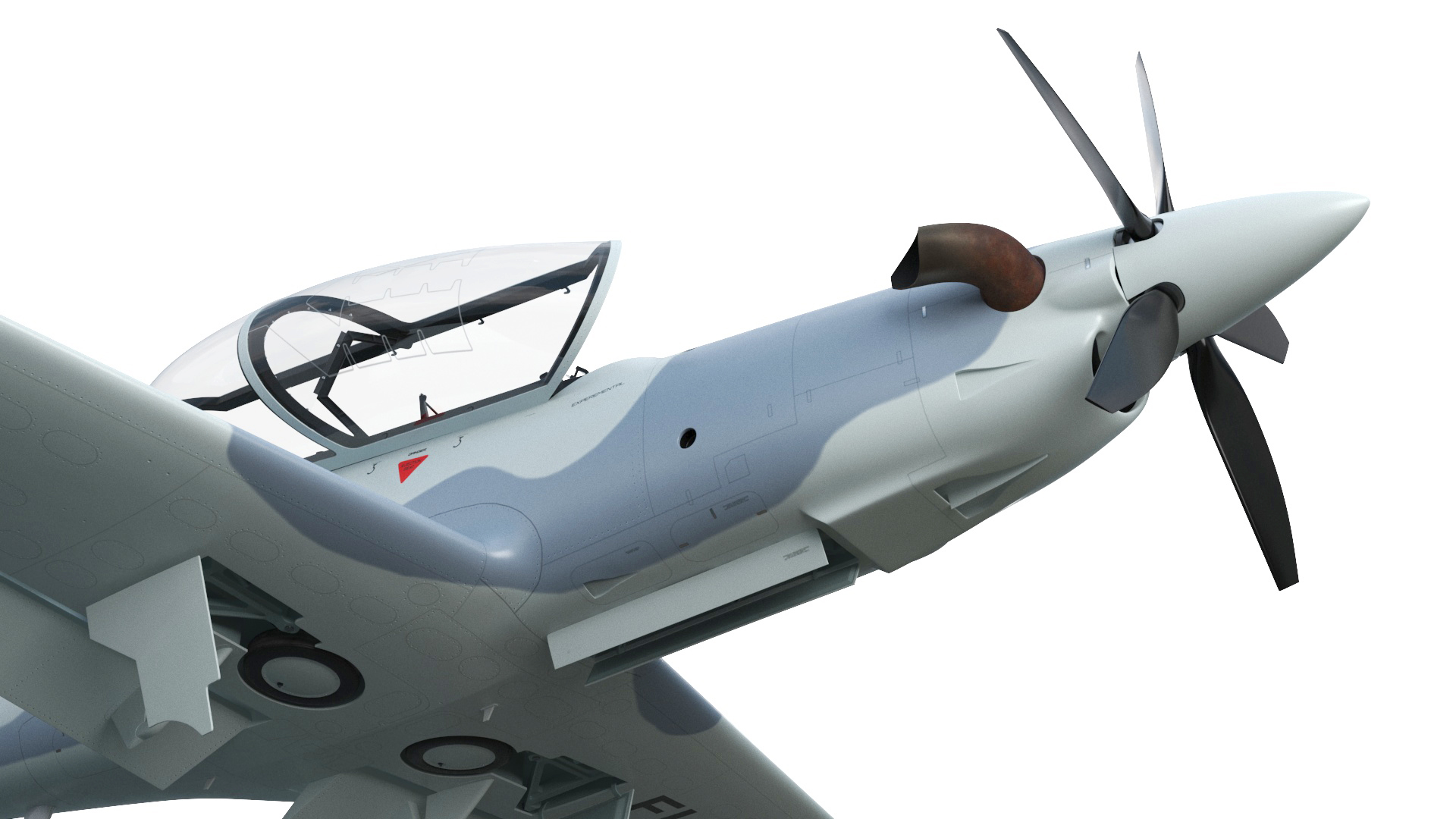 3D Training Aircraft Pilatus PC-21 Grey